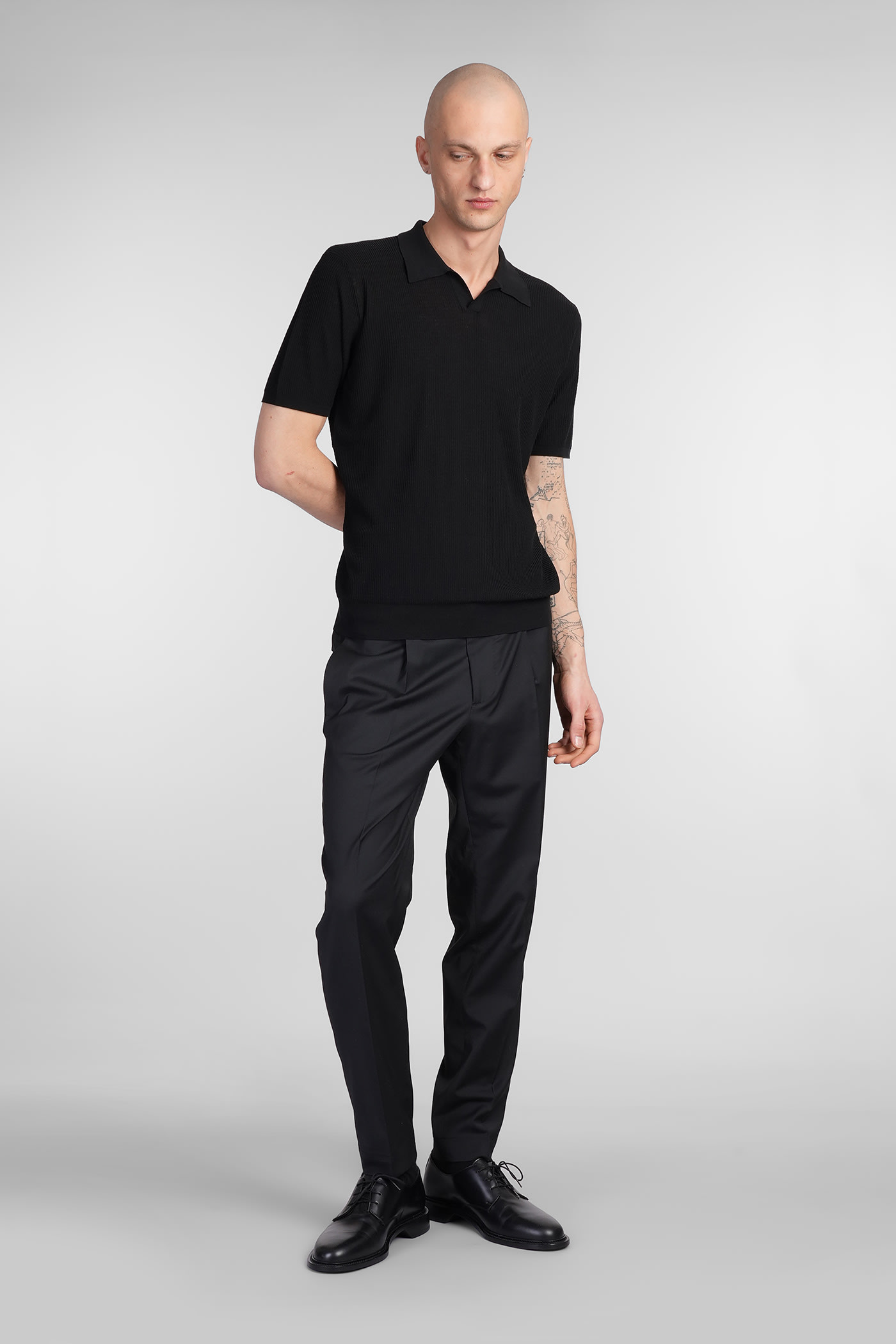 Santaniello Irno Evo Pants In Black Cotton In Black