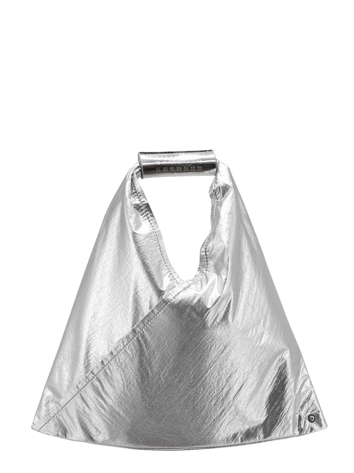 Mm6 Maison Margiela Japanese Mini Tote Bag In Silver