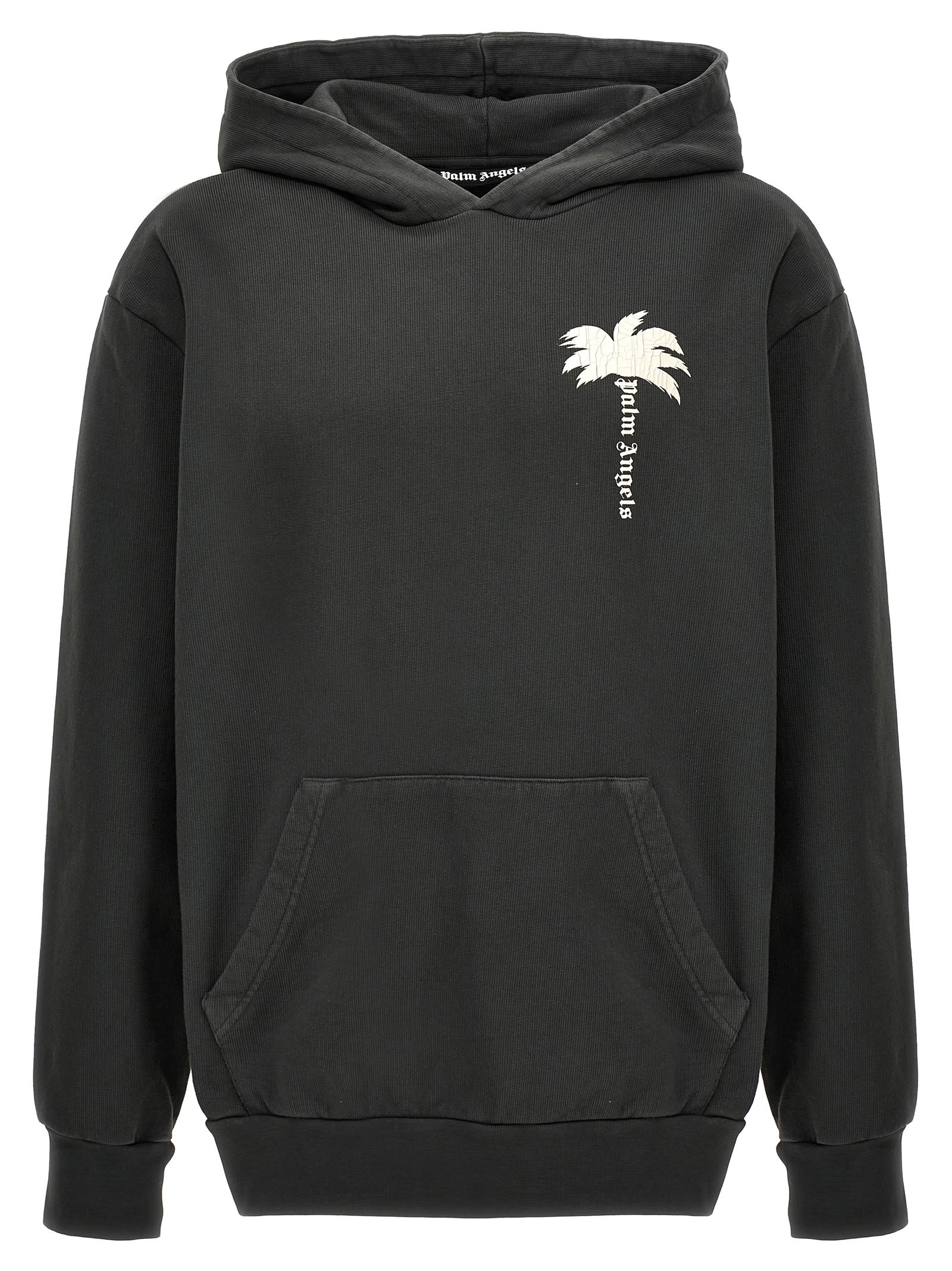 Shop Palm Angels The Palm Hoodie In Gray