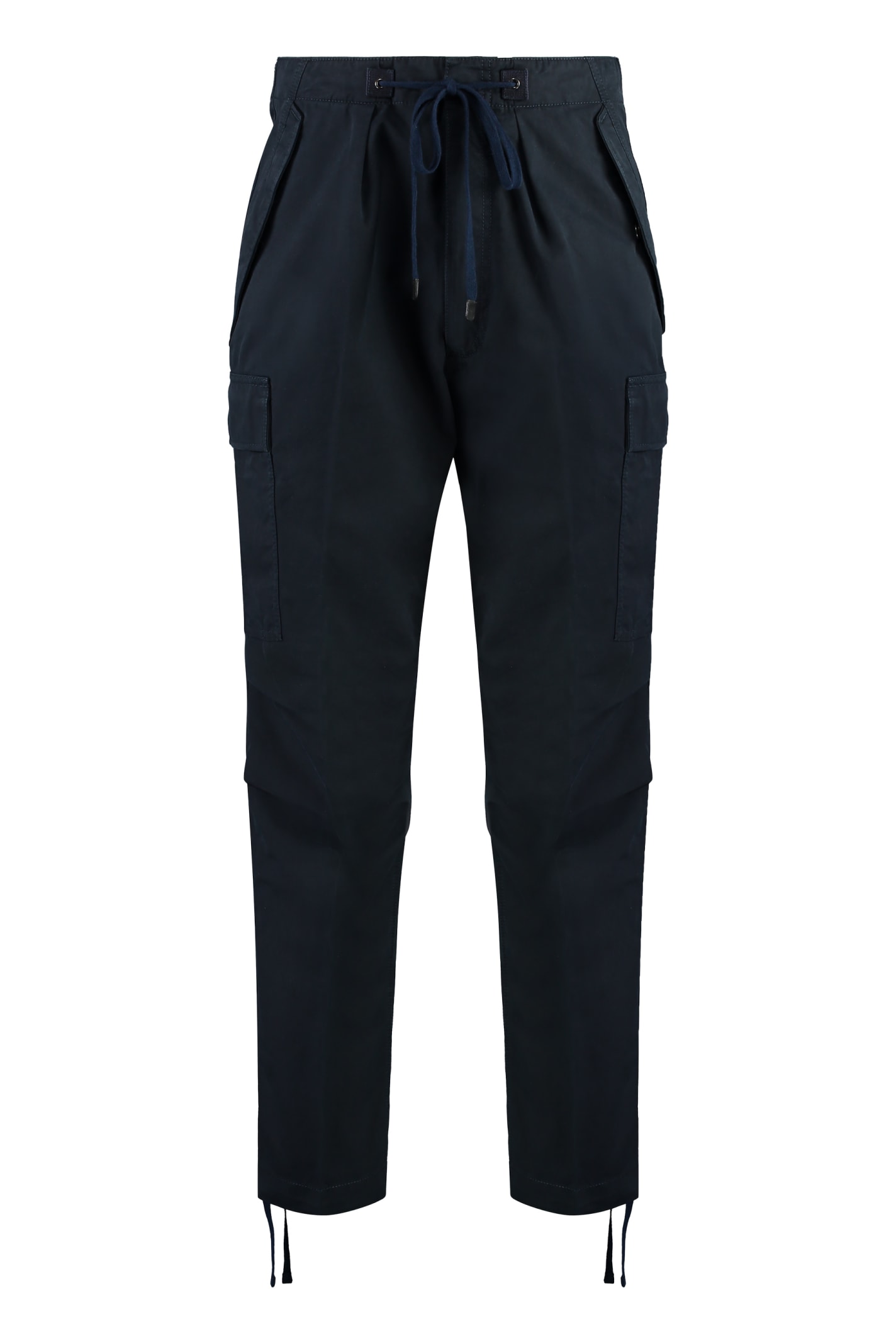 Shop Tom Ford Cotton Cargo-trousers In Blue