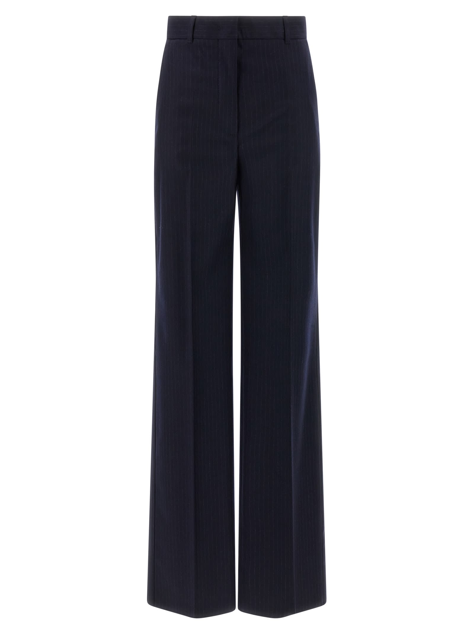 Max Mara High-rise Cady Wide-leg Pants In Black
