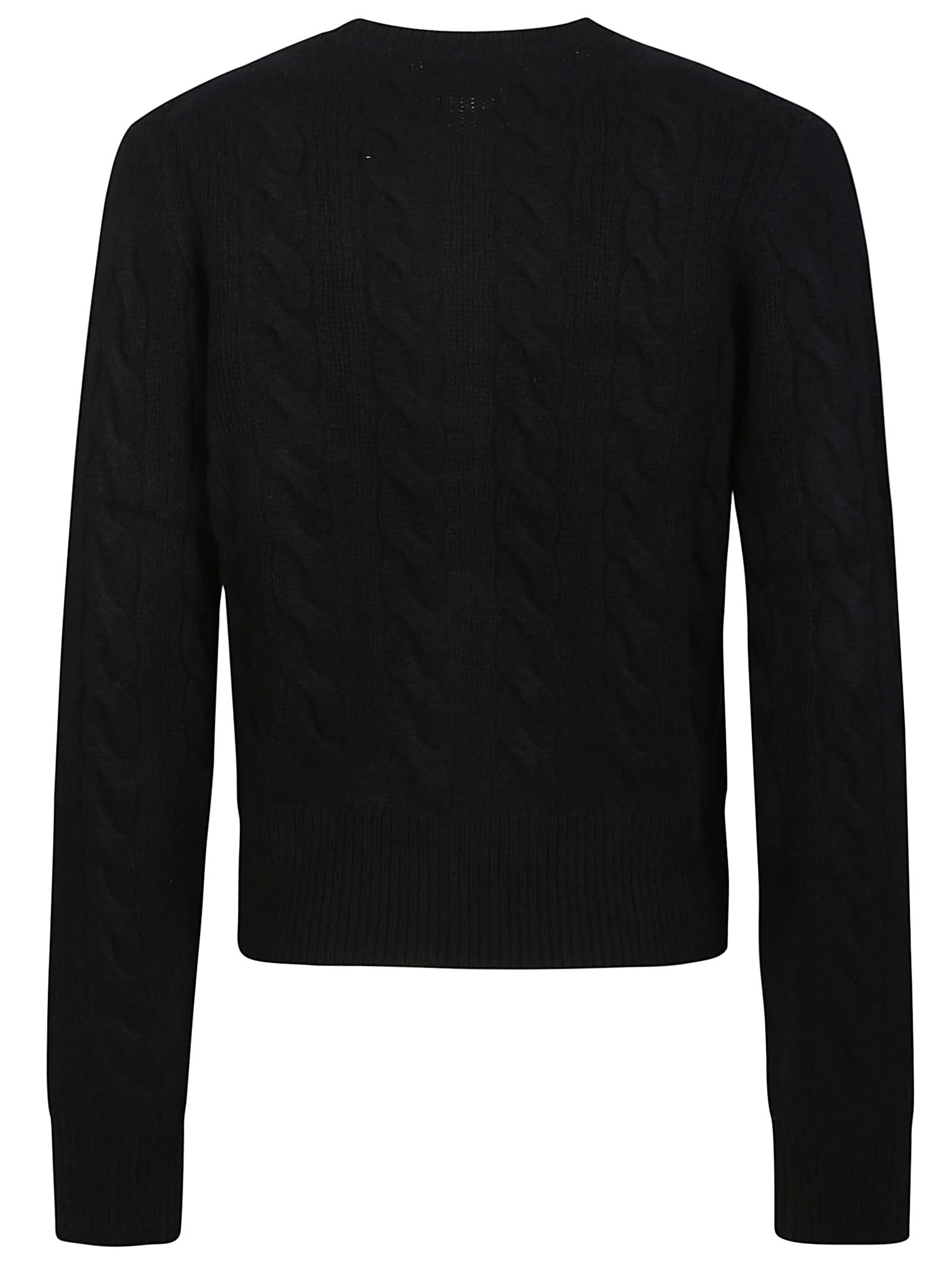 Shop Polo Ralph Lauren Cardigan In Black