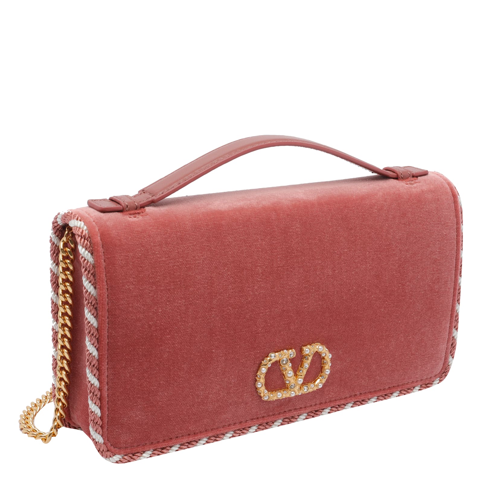 Valentino Garavani Vain Shoulder Bag In Pink