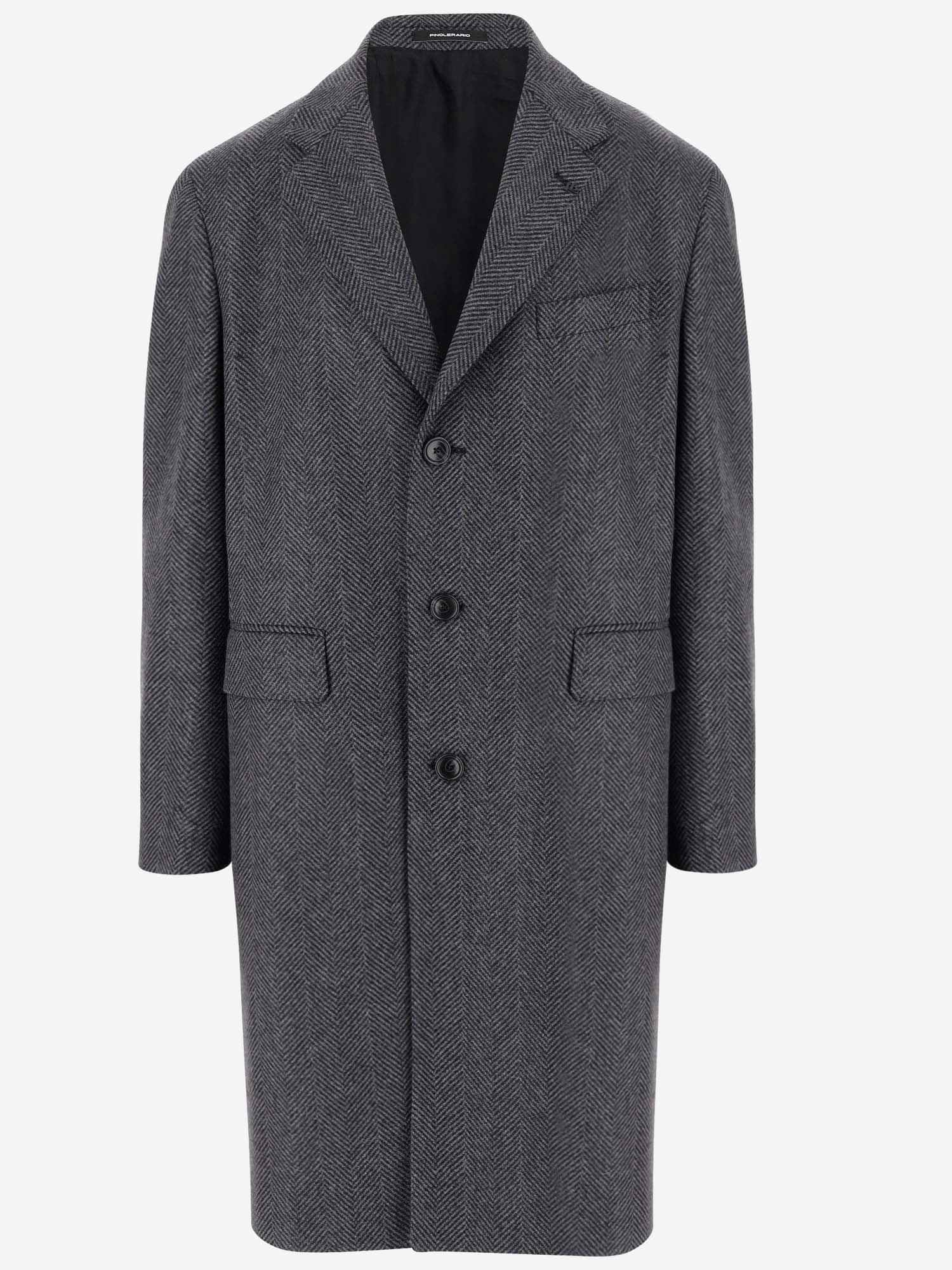 Shop Tagliatore Wool Blend Coat In Grey