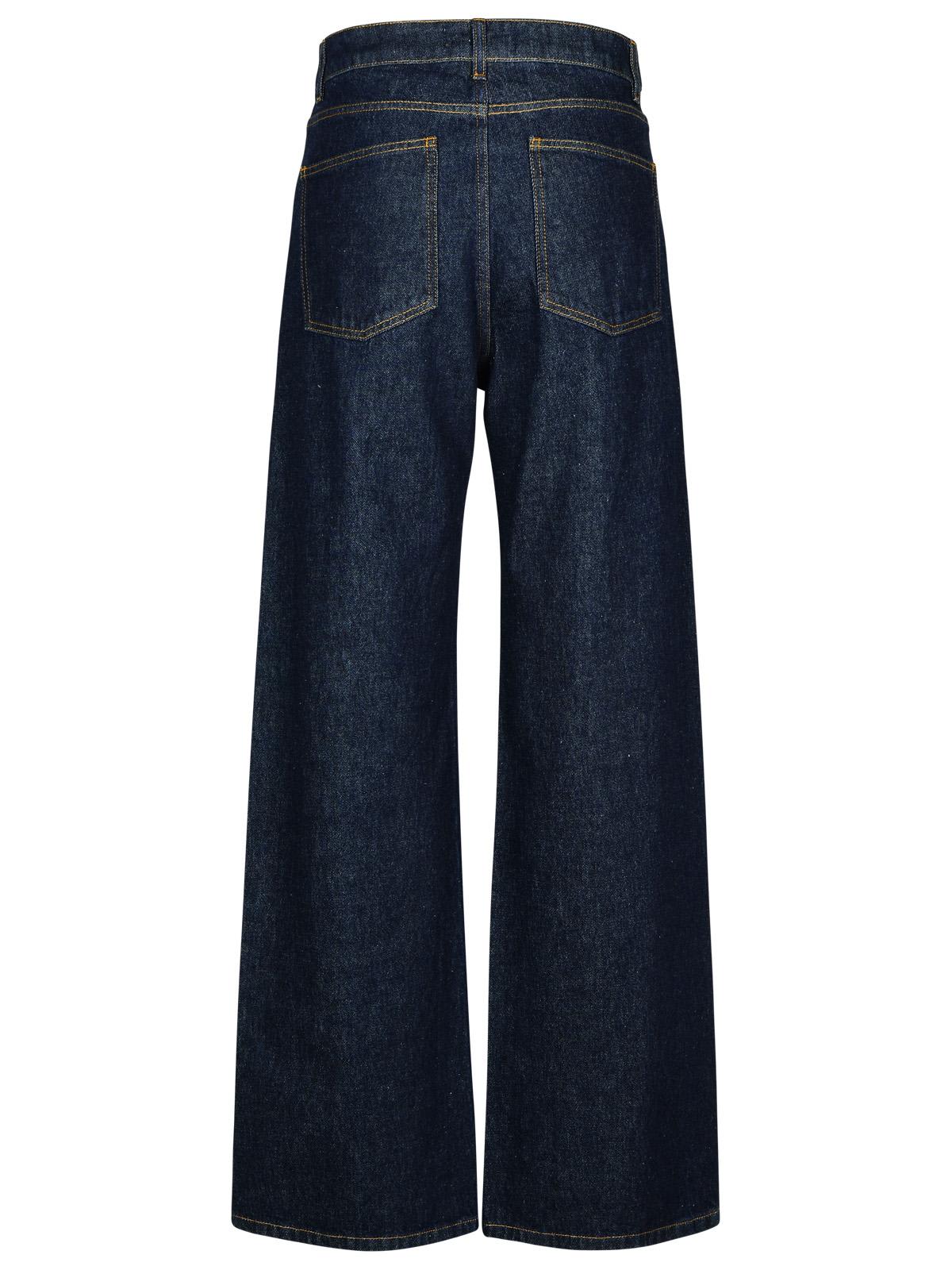 Shop Msgm Blue Cotton Jeans