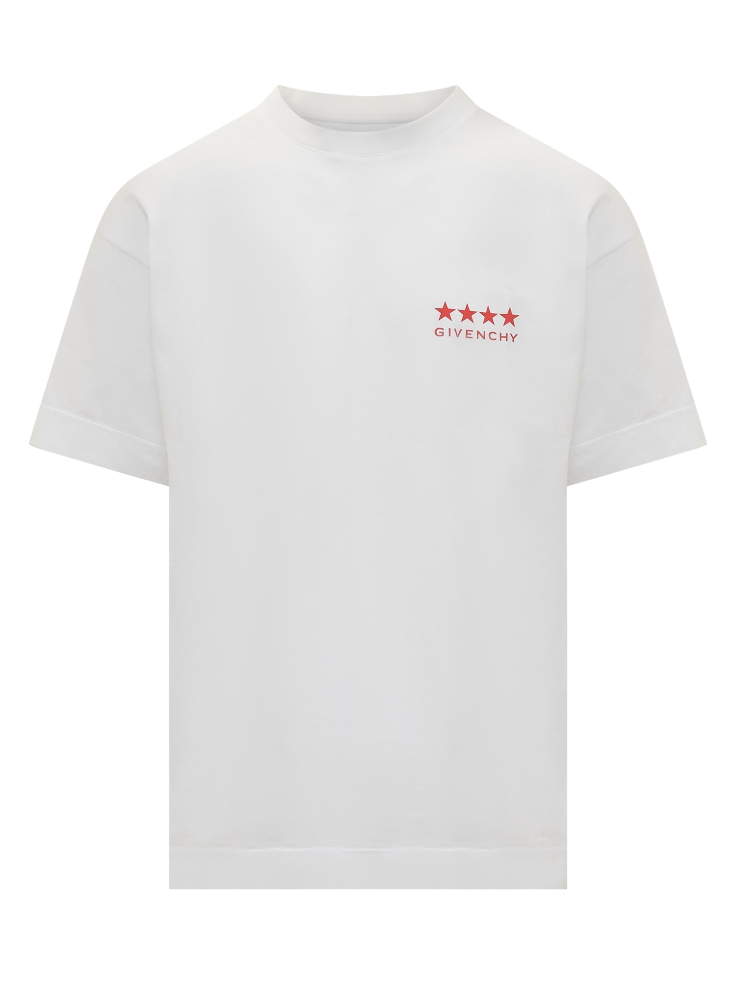 Shop Givenchy 4g Cotton T-shirt In White