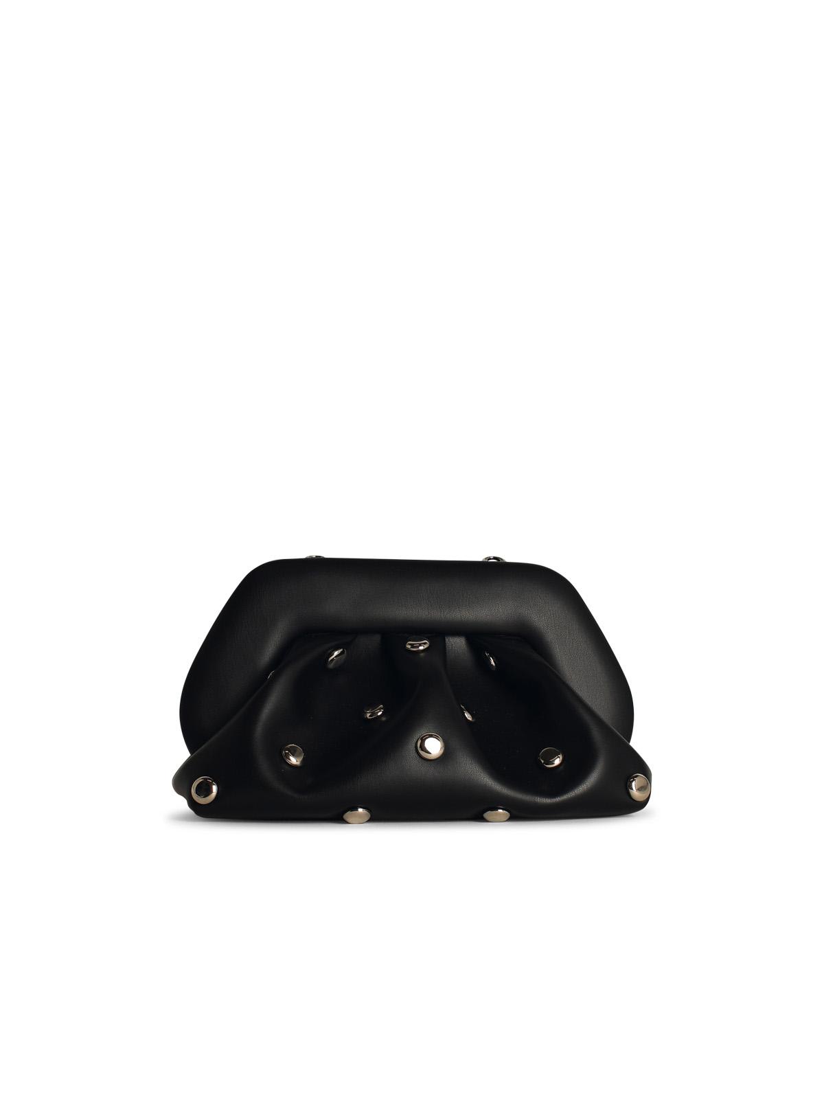 Shop Themoirè Tia Black Vegan Leather Bag