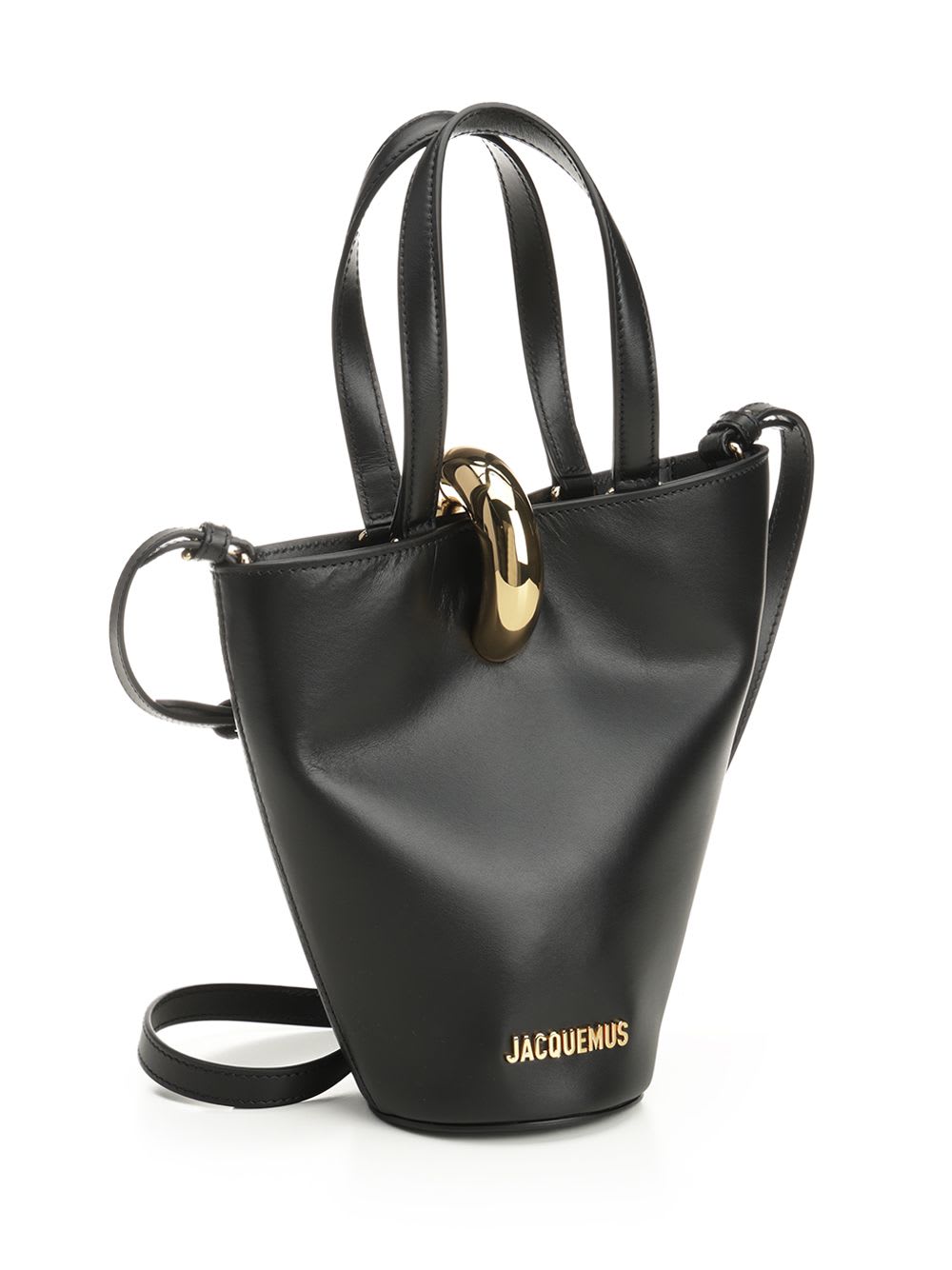 Jacquemus The Mini Bucket Bag Handles In Black