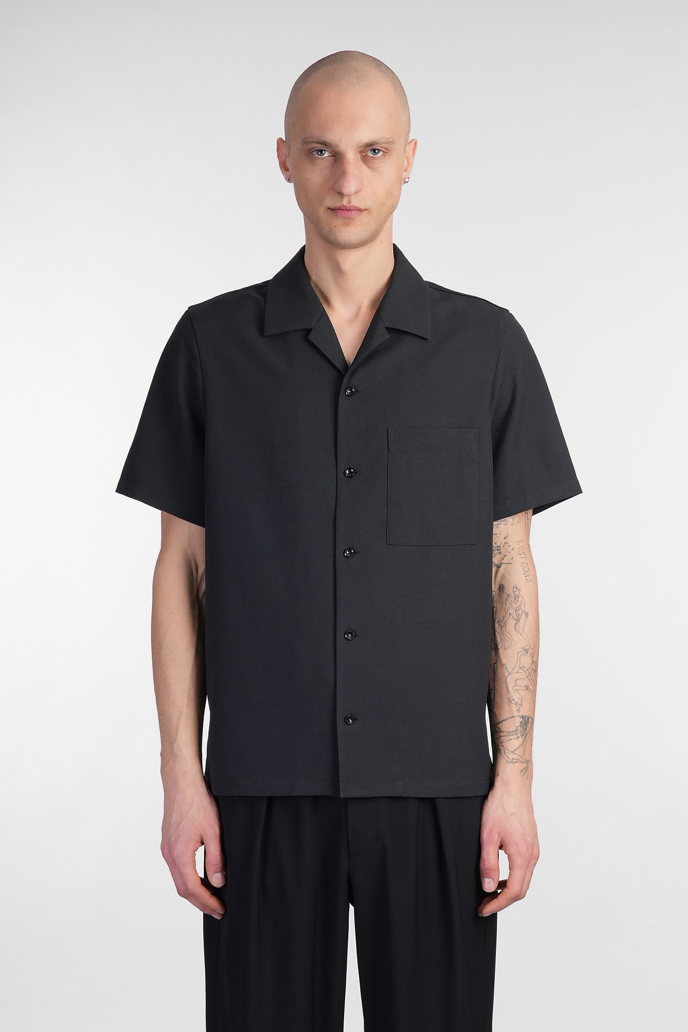 Shirt In Black Polyester