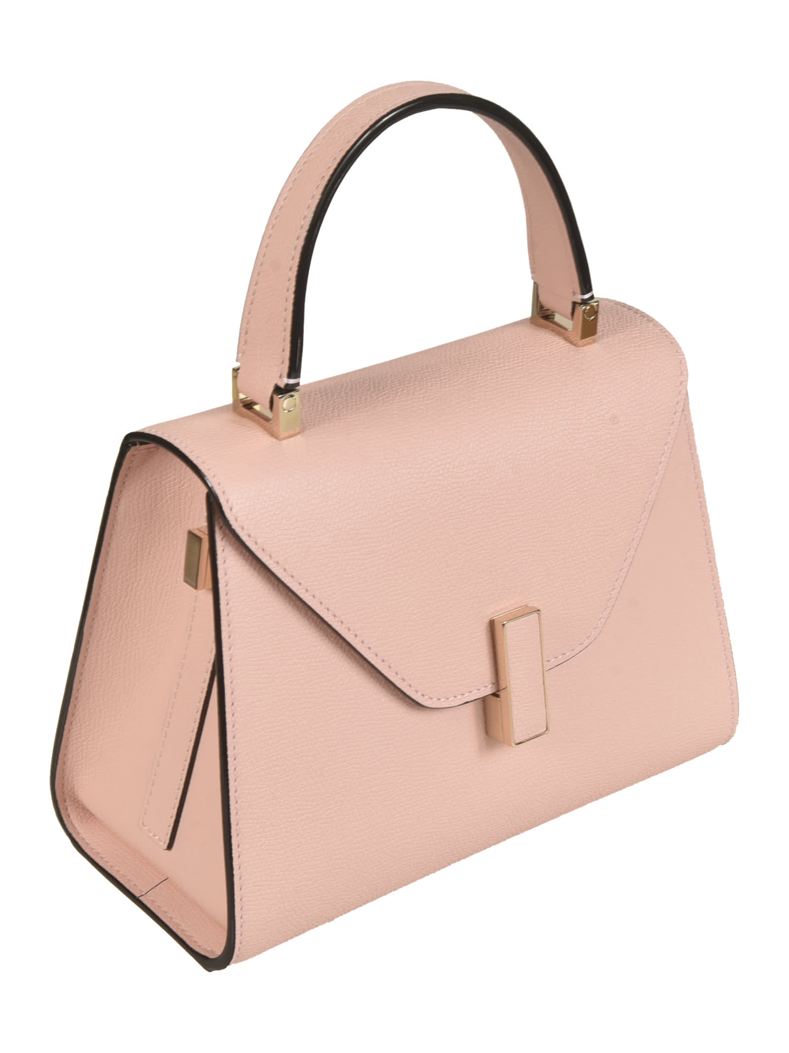 Shop Valextra Iside Mini Leather Bag In Pn