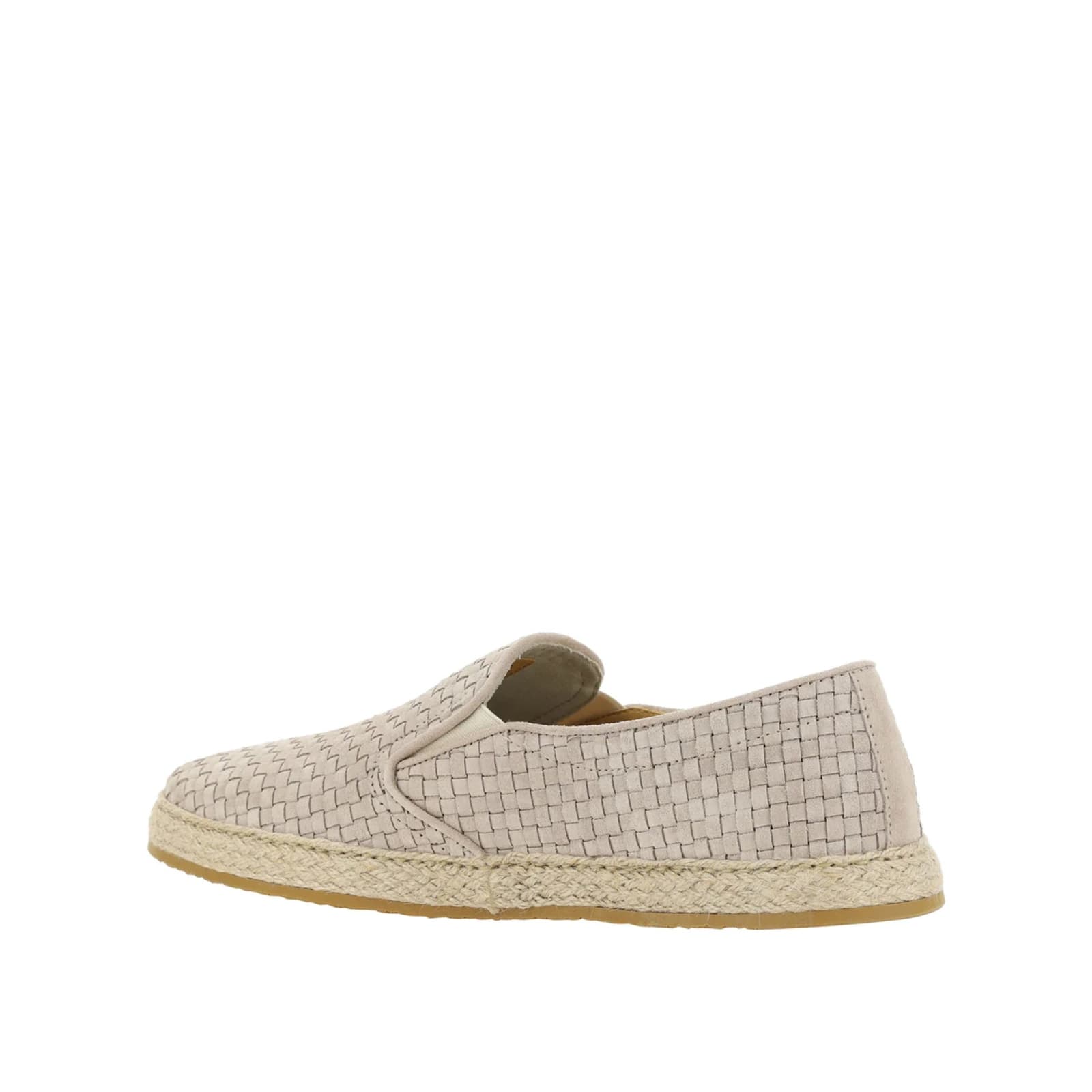 Shop Brunello Cucinelli Leather Loafers In Beige