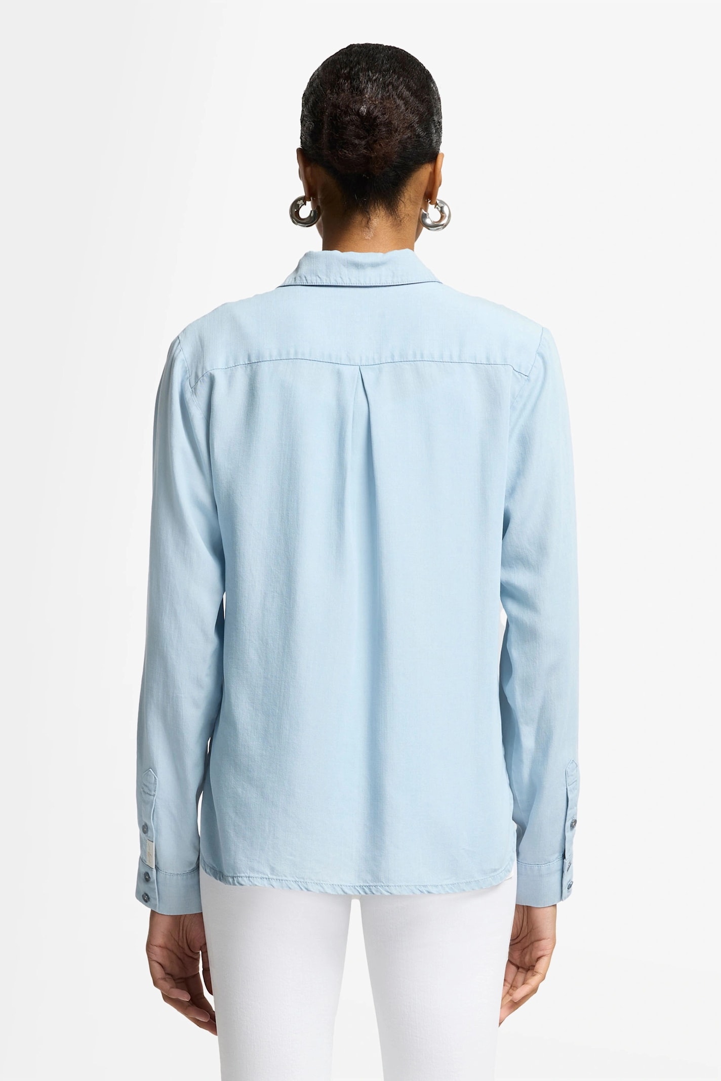 7 For All Mankind Light Blue Denim Button-up Shirt
