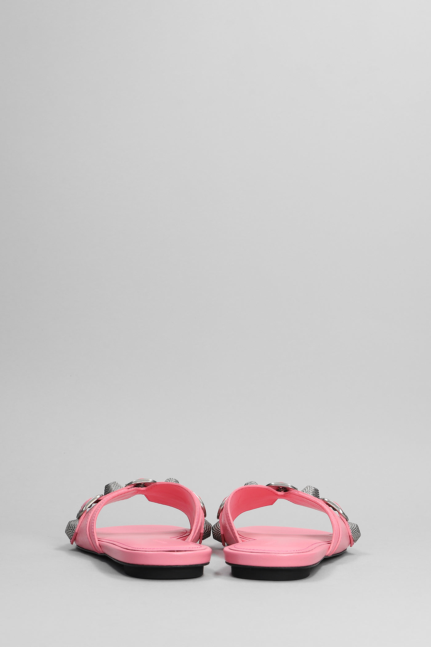 Shop Balenciaga Cagole Slipper-mule In Rose-pink Leather