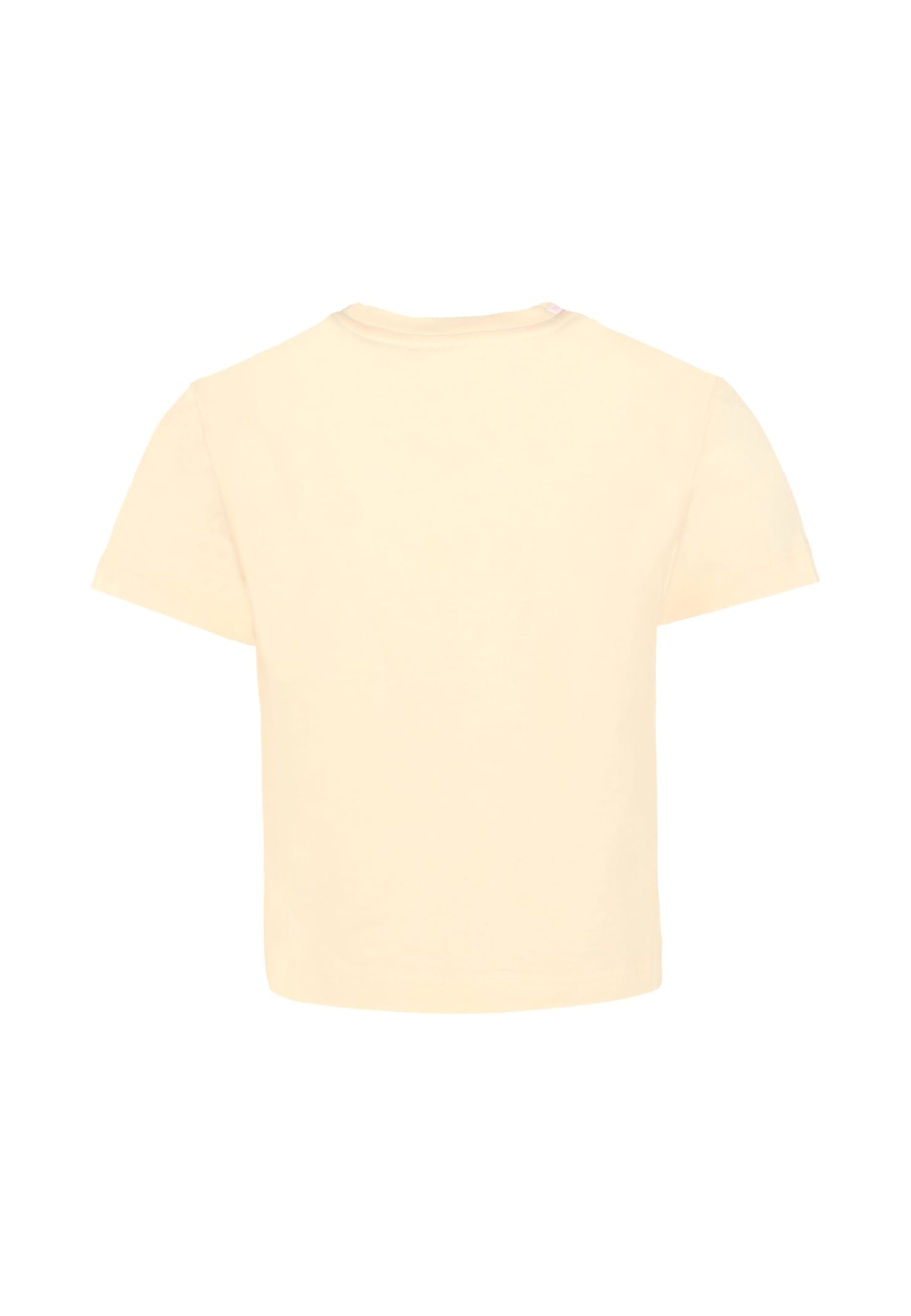 Dolce & Gabbana Logo-embroidered T-shirt In Pink