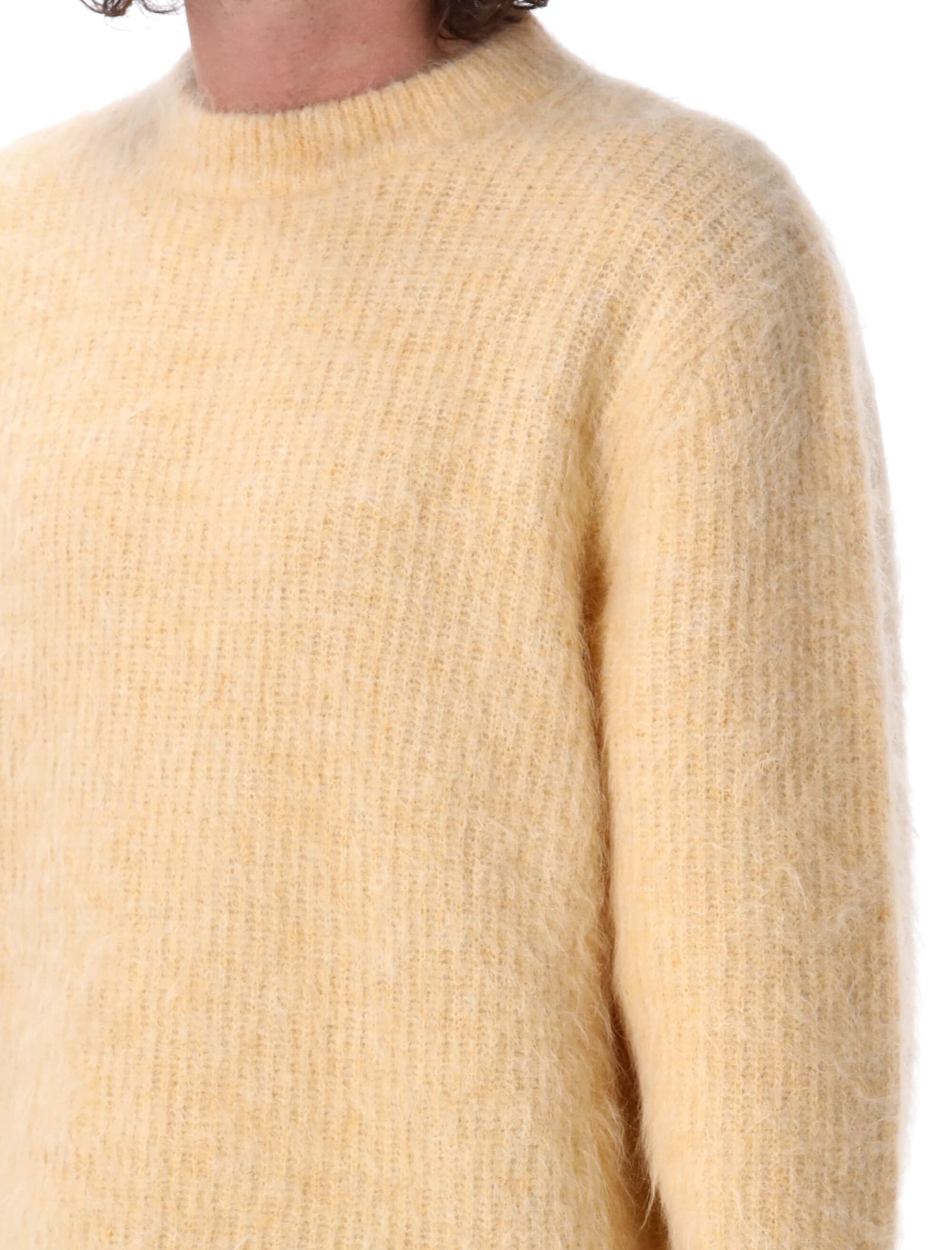 Shop Séfr Haru Sweater In Yellow Alpaca