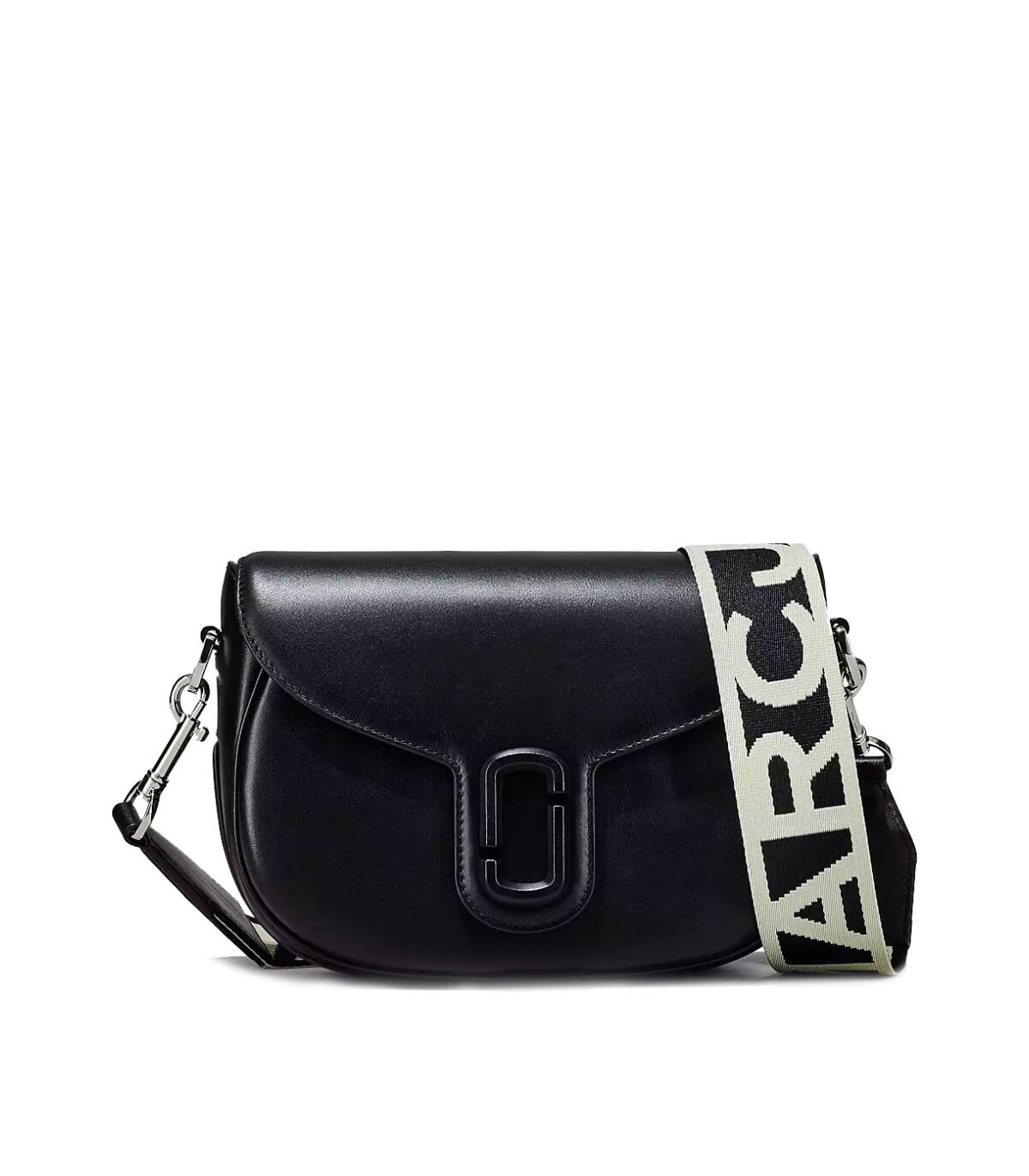Marc Jacobs The J Marc Large Saddle Black Crossbody Bag ModeSens