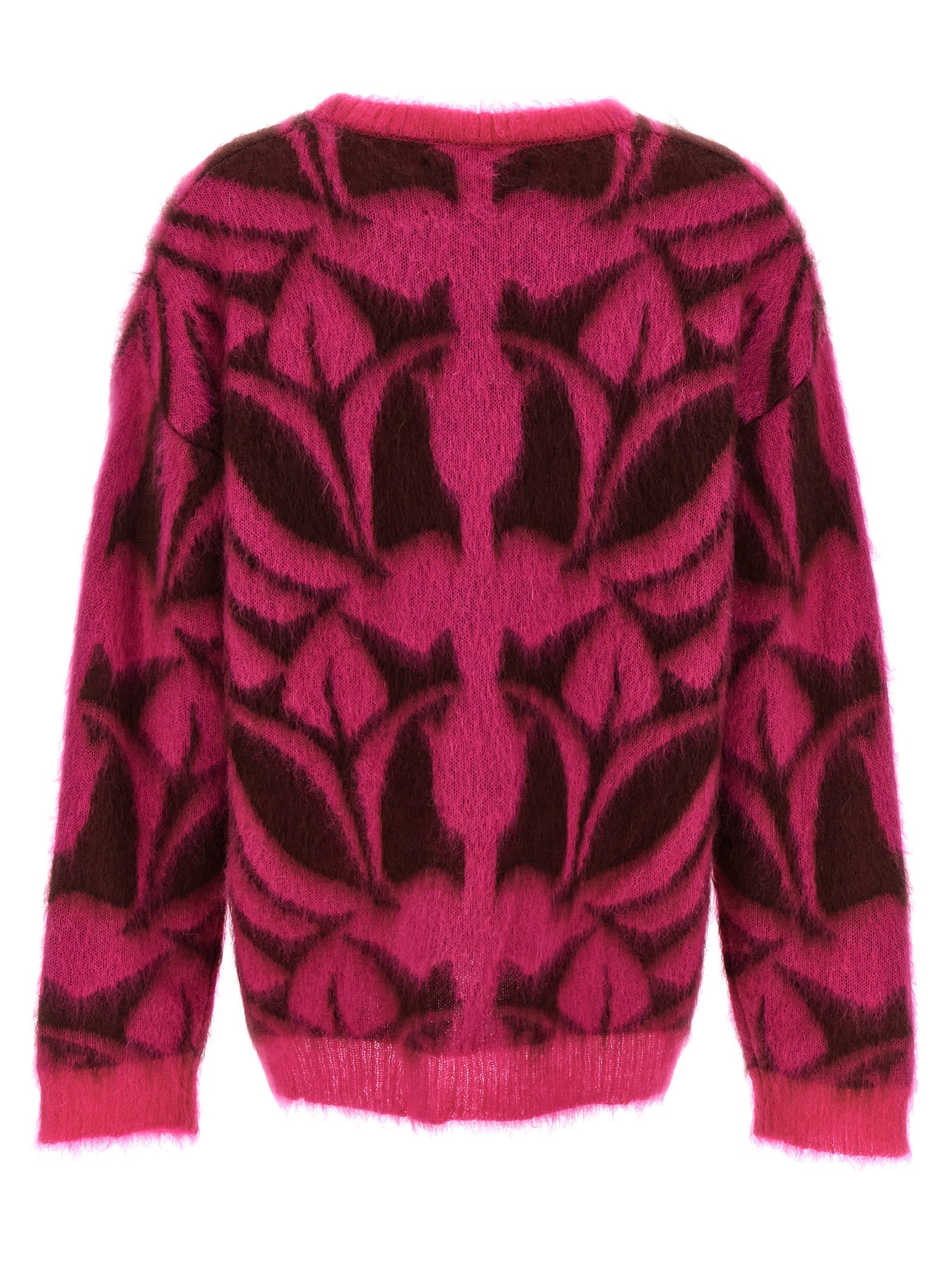 Shop La Doublej Camden Sweater In Fuchsia