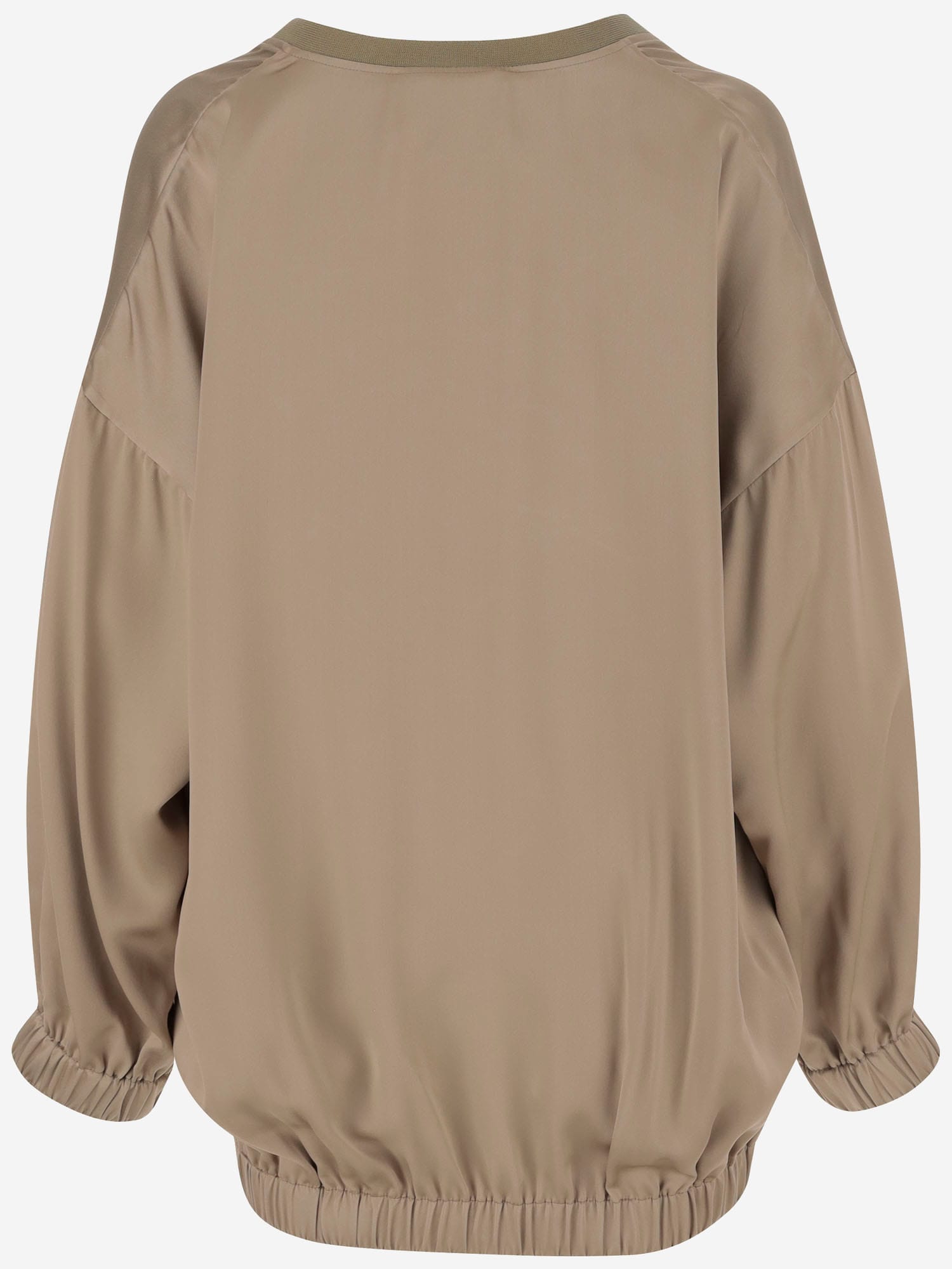 Sa Su Phi Silk And Viscose Cardigan In Beige