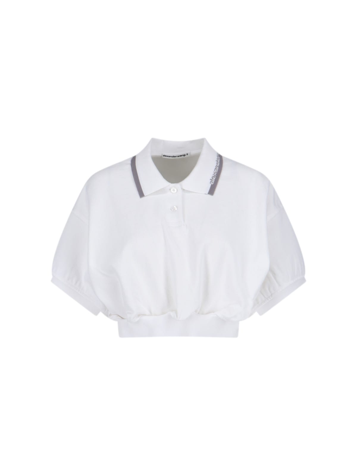 Alexander Wang Logo Polo Shirt In White