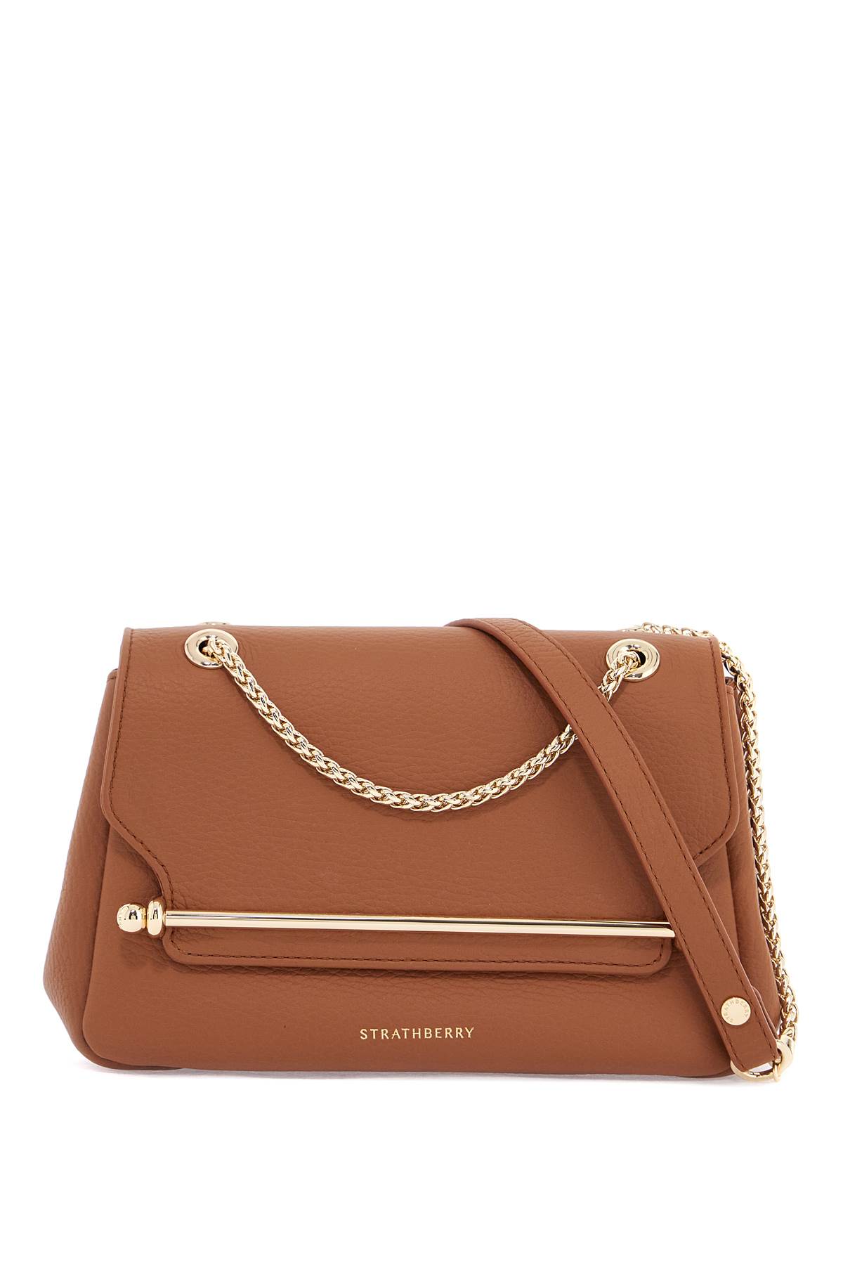 Brown Calfskin Mini Shoulder And Crossbody Bag