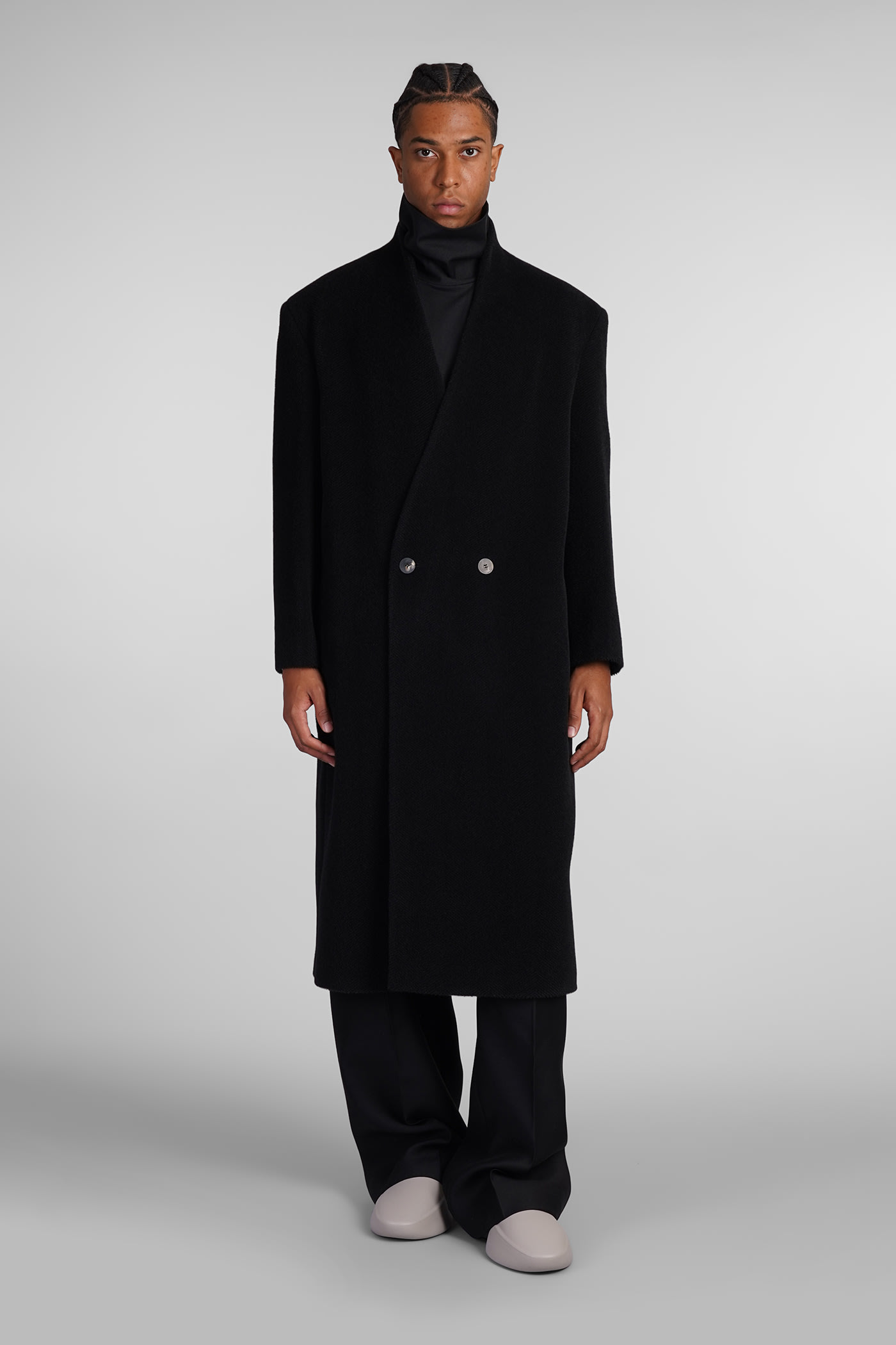 Fear of God Coat In Black Wool