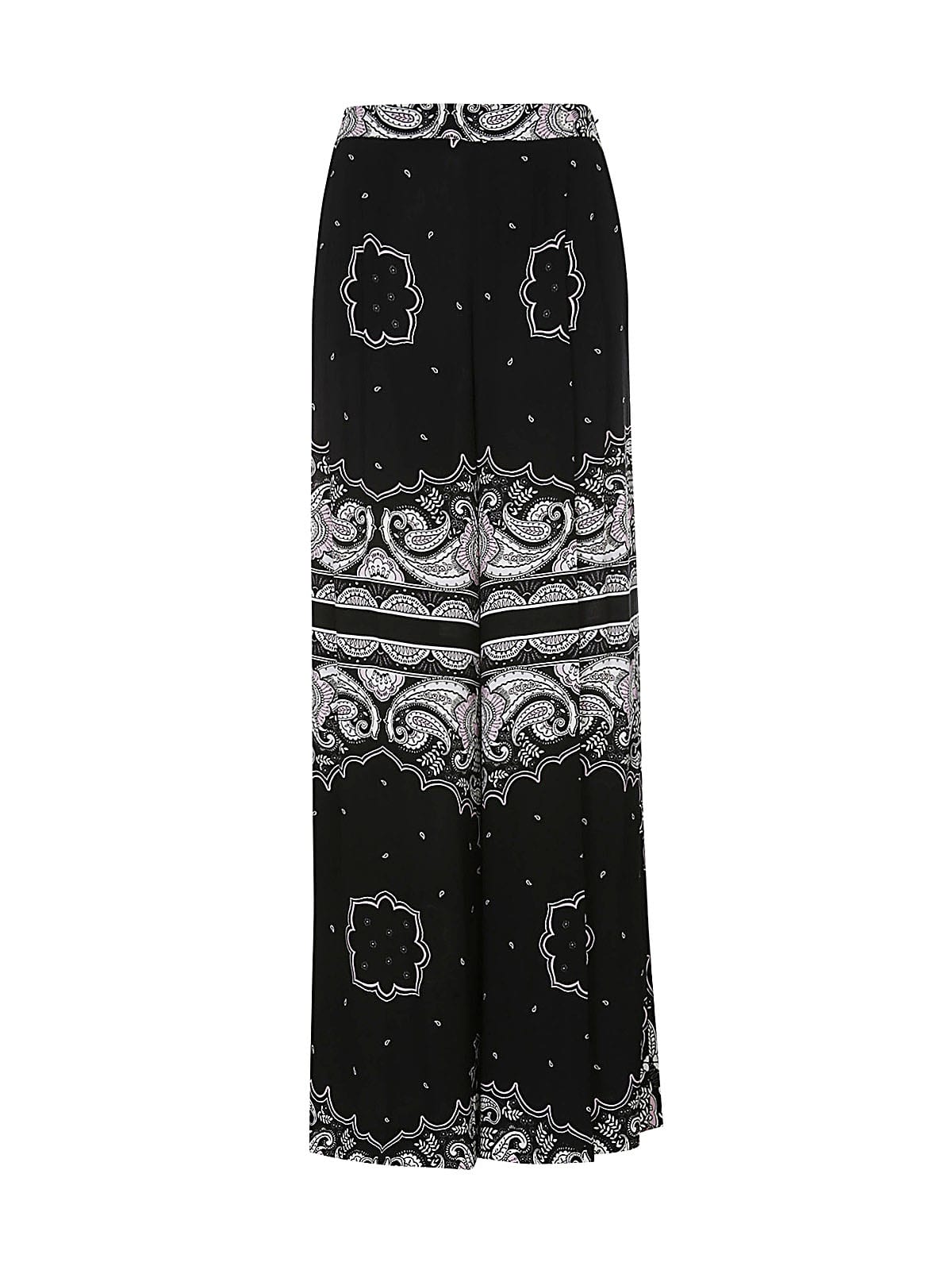 TwinSet Wide Leg Printed Trousers