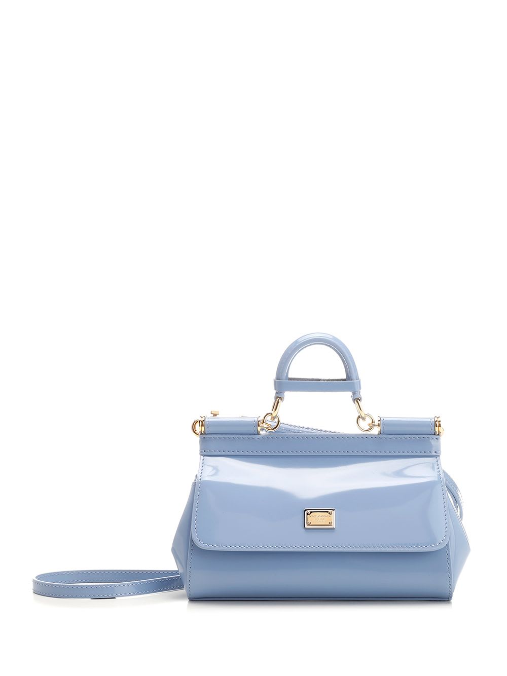 Shop Dolce & Gabbana Sicily Small Handbag In Light Blue