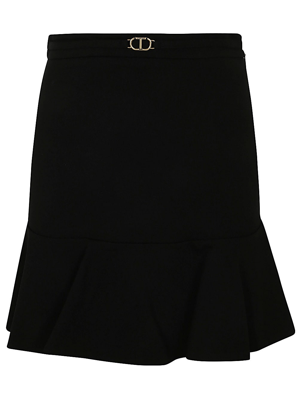 Shop Twinset Mini Skirt In Black