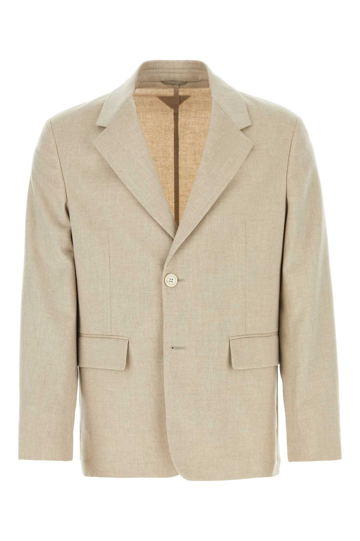 Melange Sand Cashmere Blazer