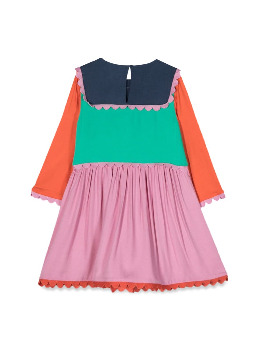 Shop Stella Mccartney Long-sleeved Dress In Multicolour