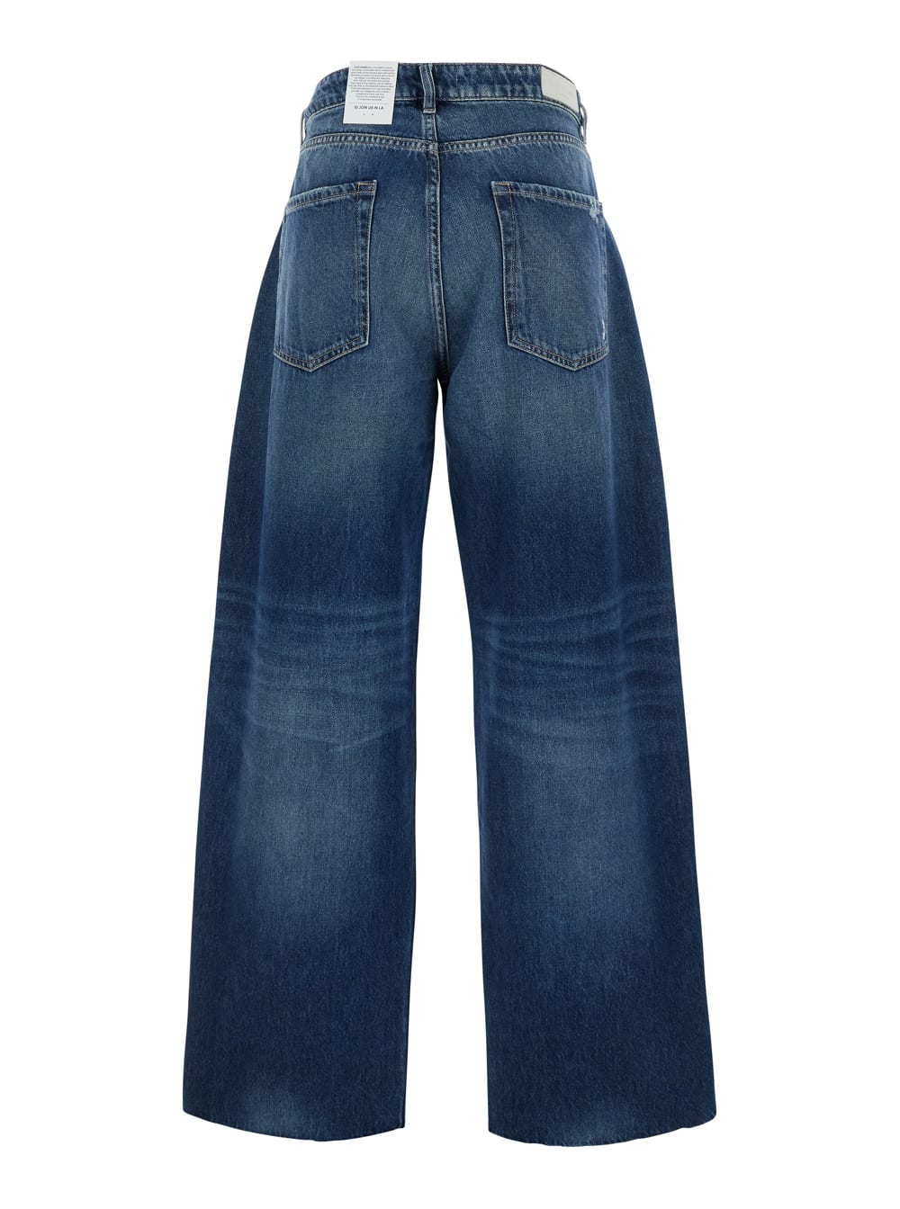 Icon Denim Poppy Blue Jeans With Medium Rise And Logo Patch On The Rear In Denim Woman In Blu