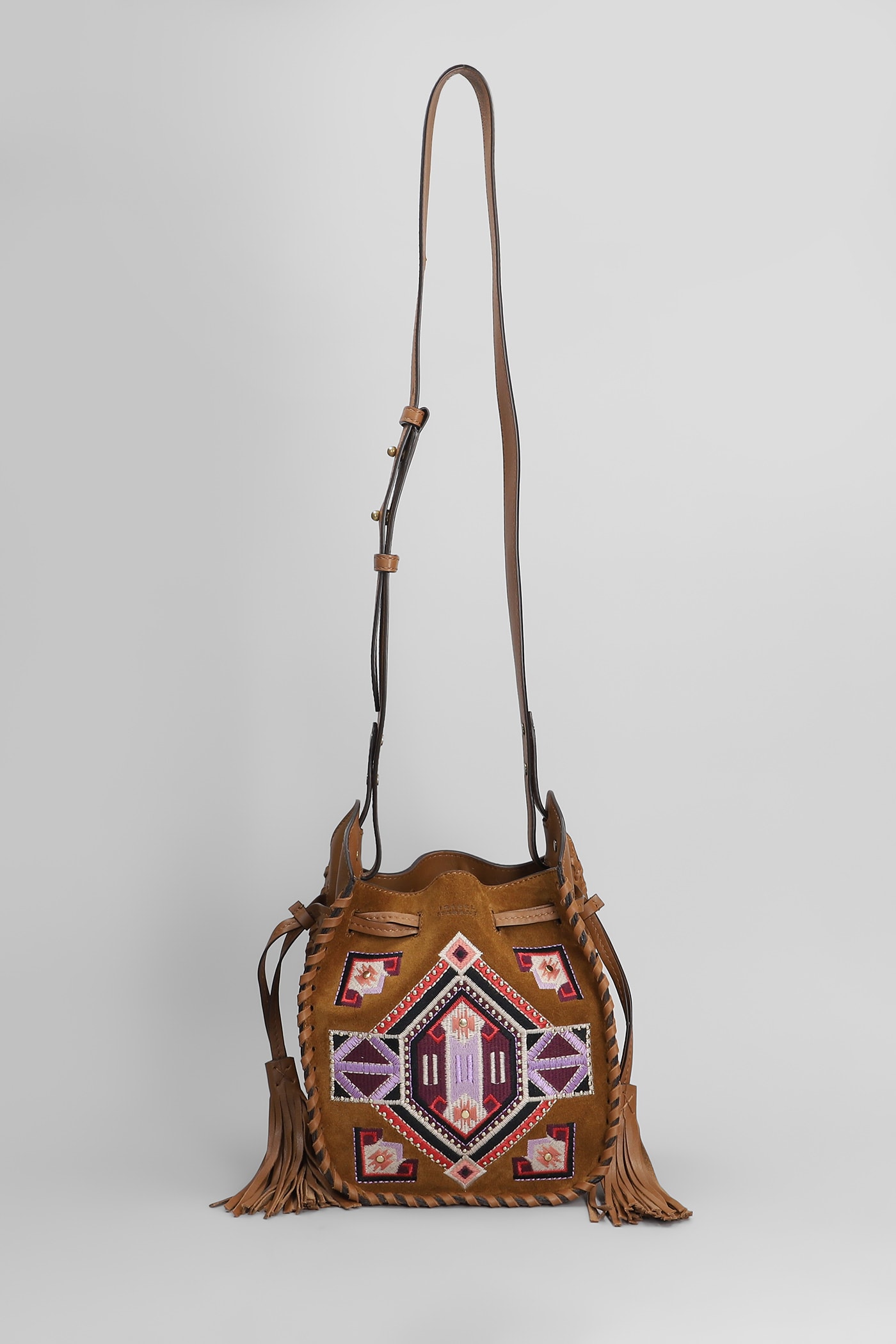 Isabel Marant Mini Silao Shoulder Bag In Leather Colour Suede And Leather