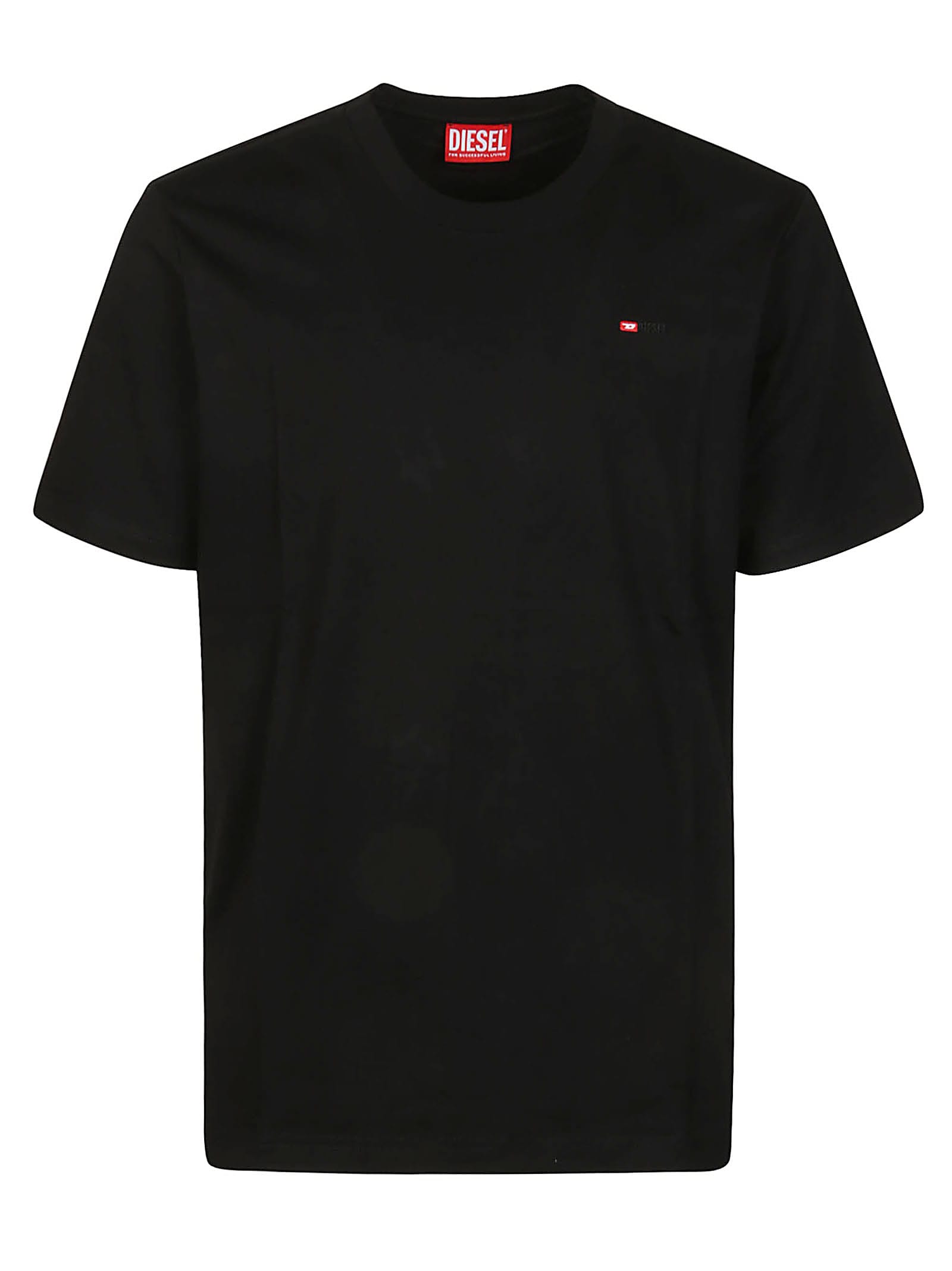 Diesel T-just Micro-div T-shirt In Xx Black
