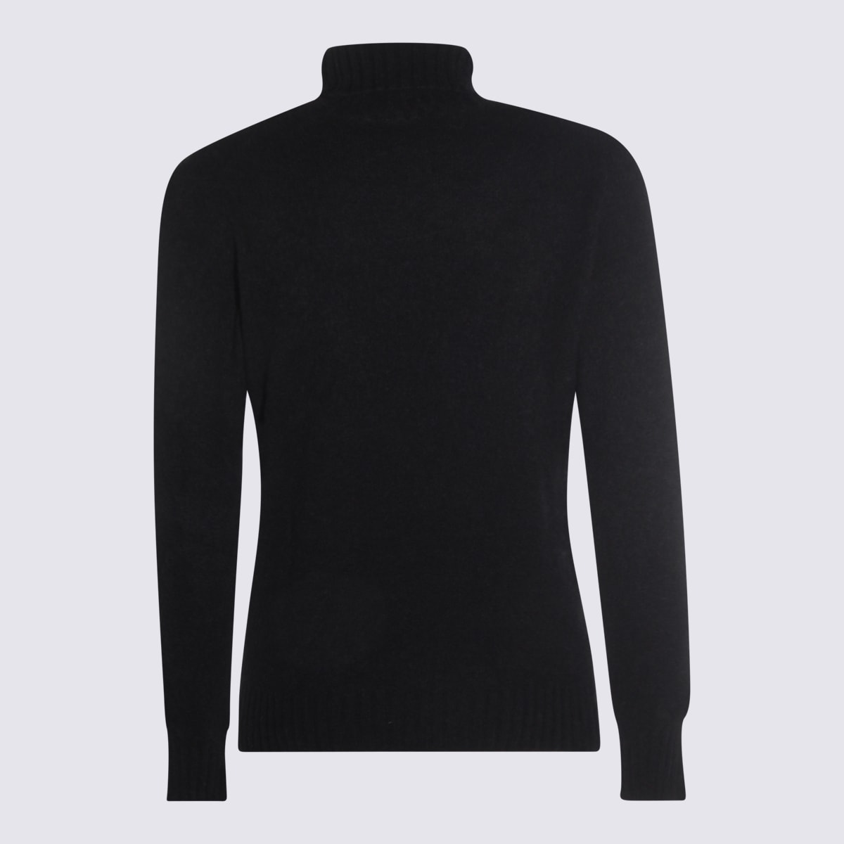 Piacenza Cashmere Turtleneck Cashmere-silk Blend Sweater In Black