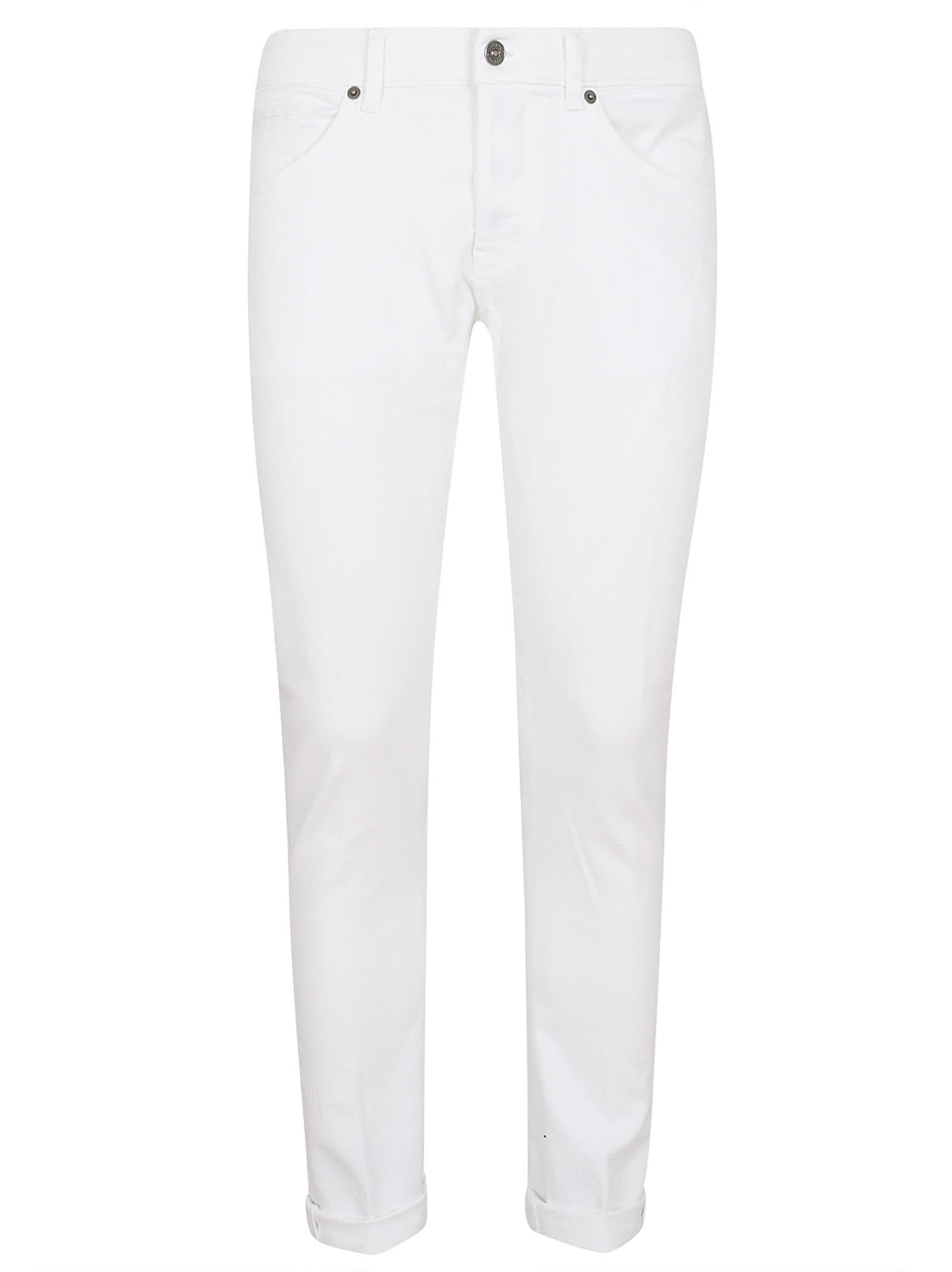 Dondup George Trousers In Bianco