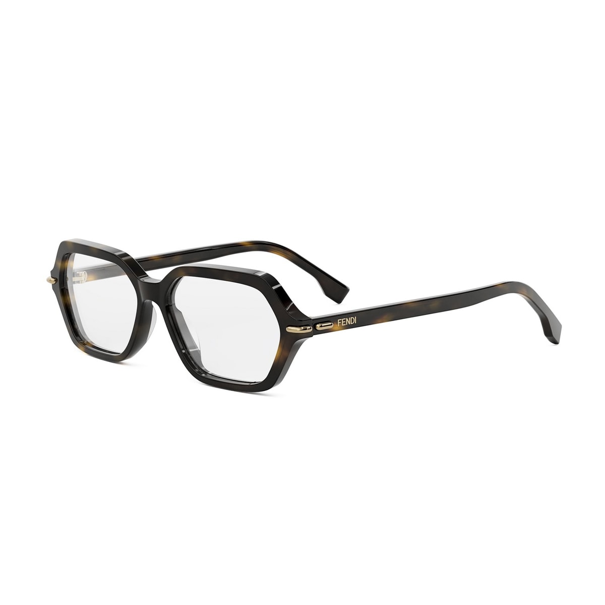 Fendi Geometric Flat Mirror In Black