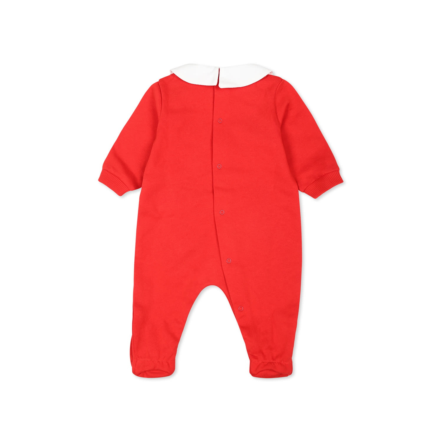 Shop Moschino Red Babygrow For Babykids With Two Teddy Bears