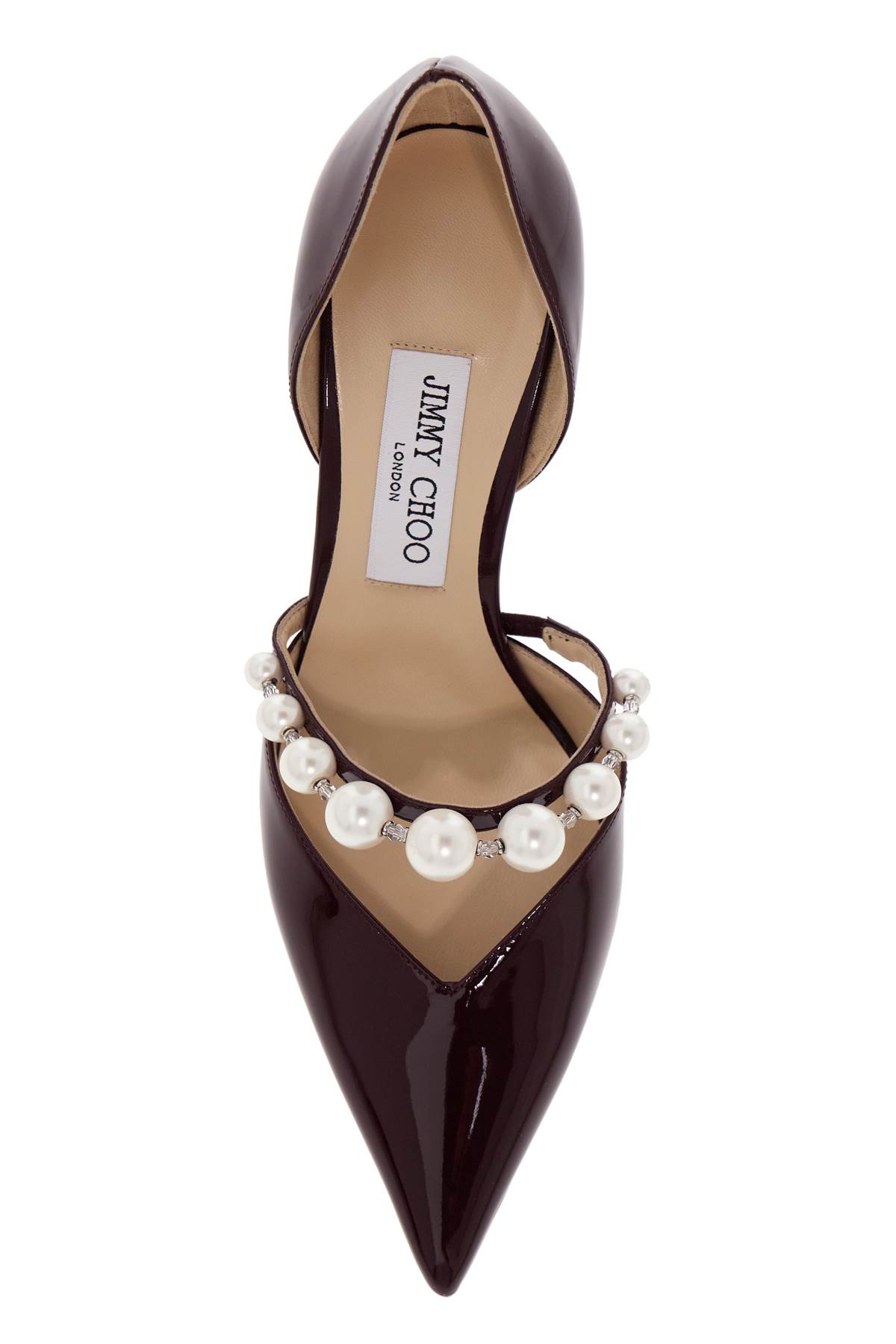 Shop Jimmy Choo Aurelie Pumps In Garnet White (purple)