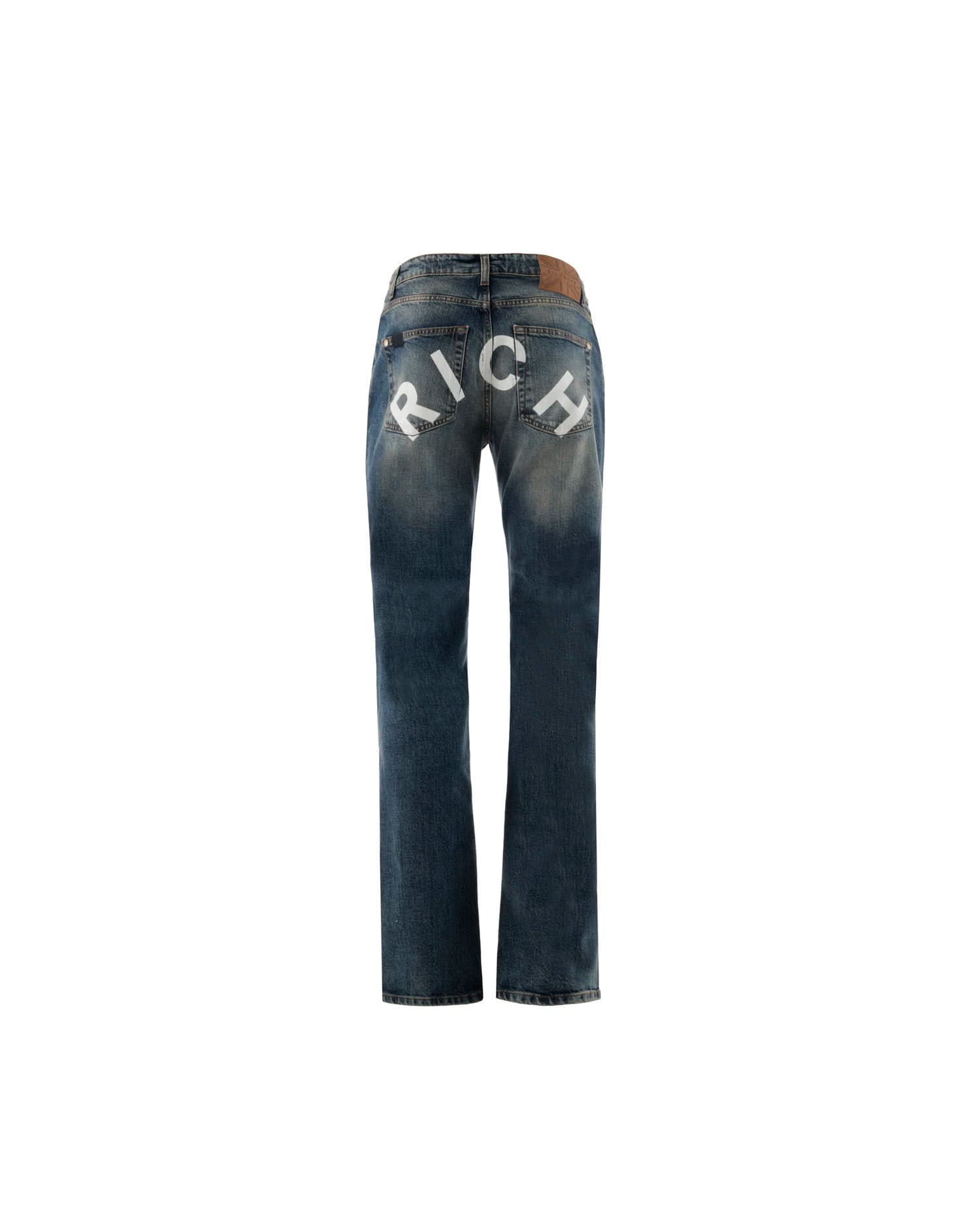 Iconic Collection Jeans With Rich Logo