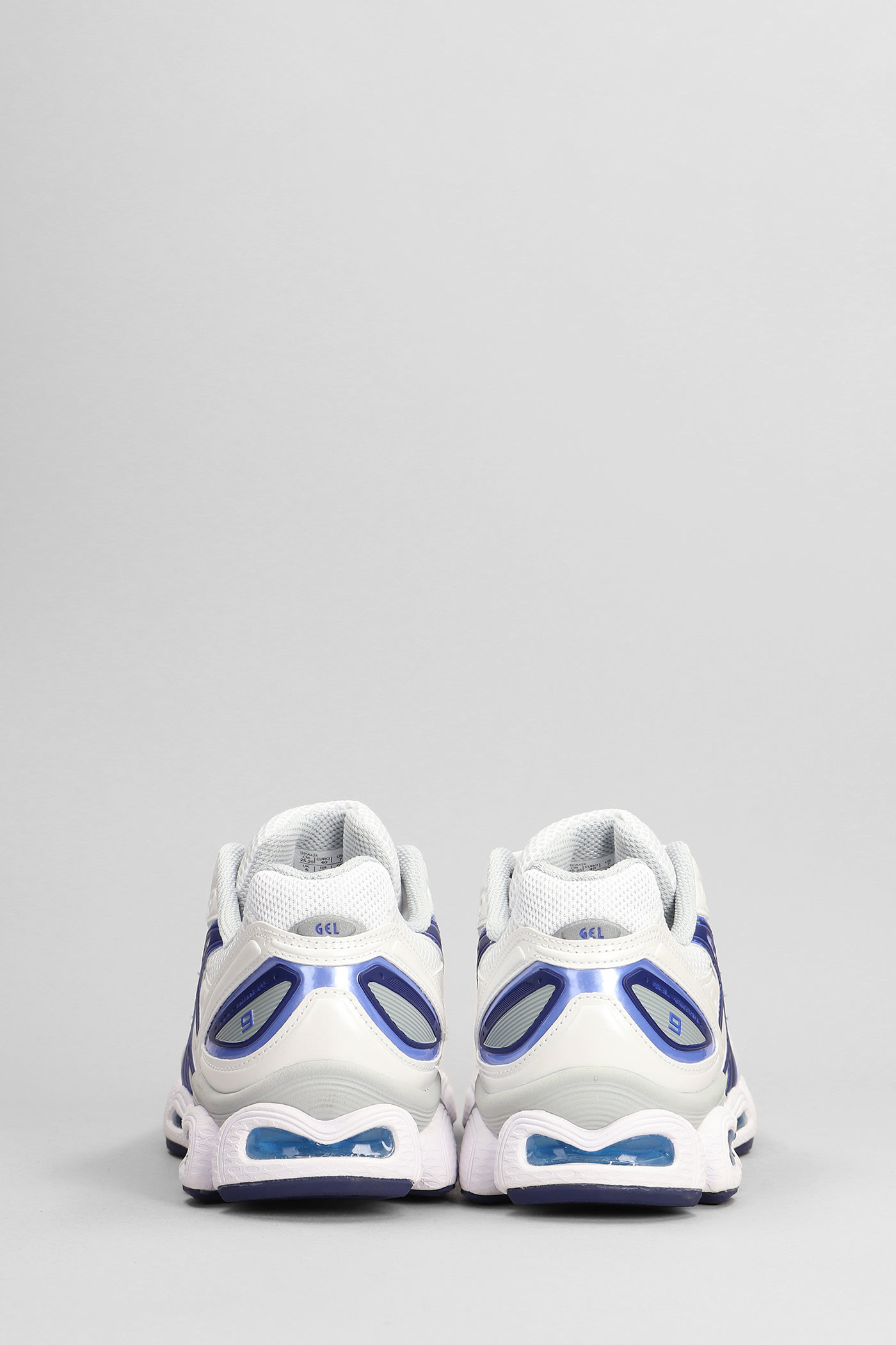 Shop Asics Gel-nimbus 9 Sneakers In White Synthetic Fibers