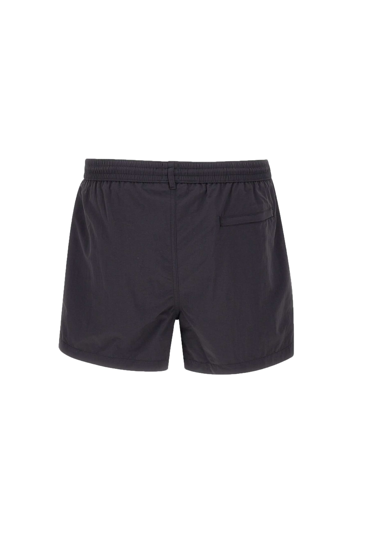 Paul Smith Black Artist Stripe Trim Swim Shorts In Black