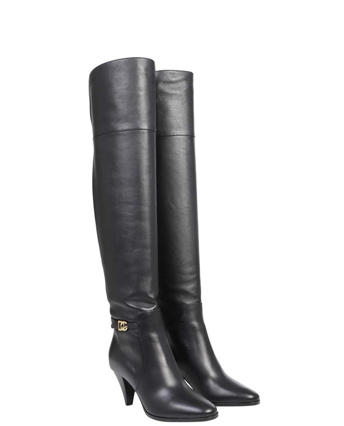 Buy Dolce & Gabbana Black Benson Boots online, shop Dolce & Gabbana shoes with free shipping