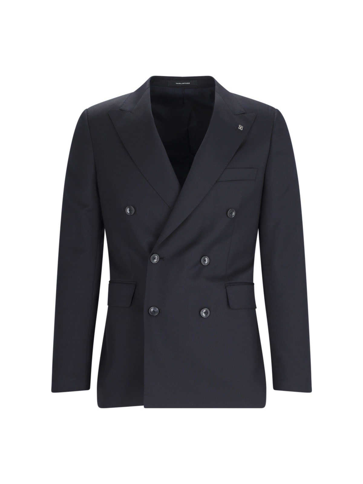 Shop Tagliatore Double-breasted Suit In Blue