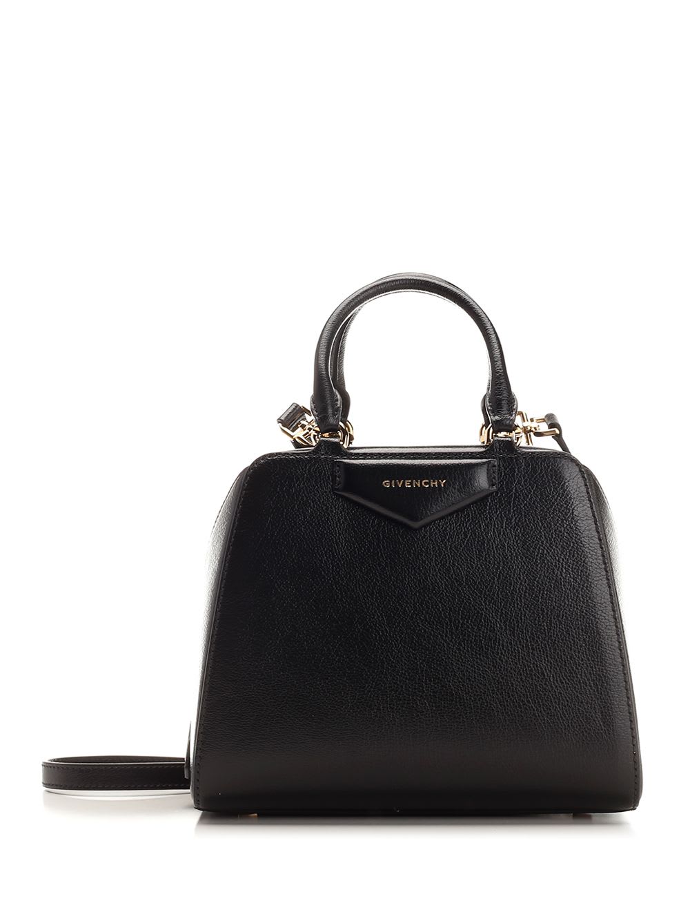 Shop Givenchy Antigona Cube Mini Handbag In Black