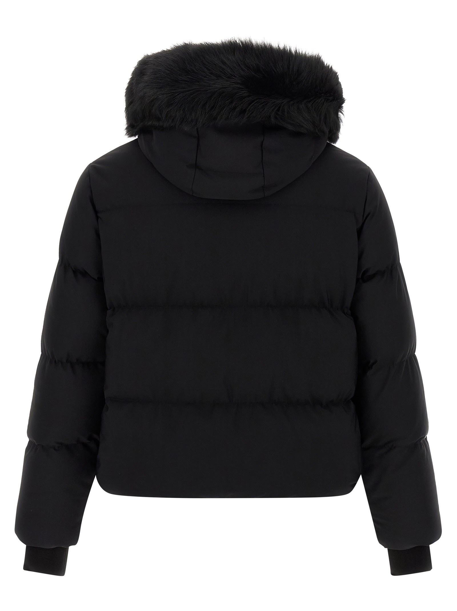 Moose Knuckles Misti Puffer Down Jacket In Black