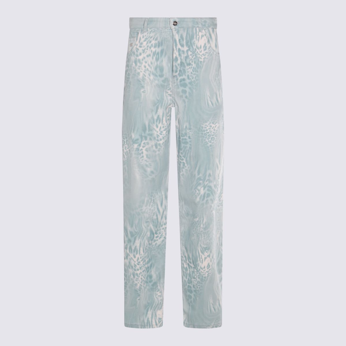 Blumarine Blue Cotton Denim Jeans In Blue