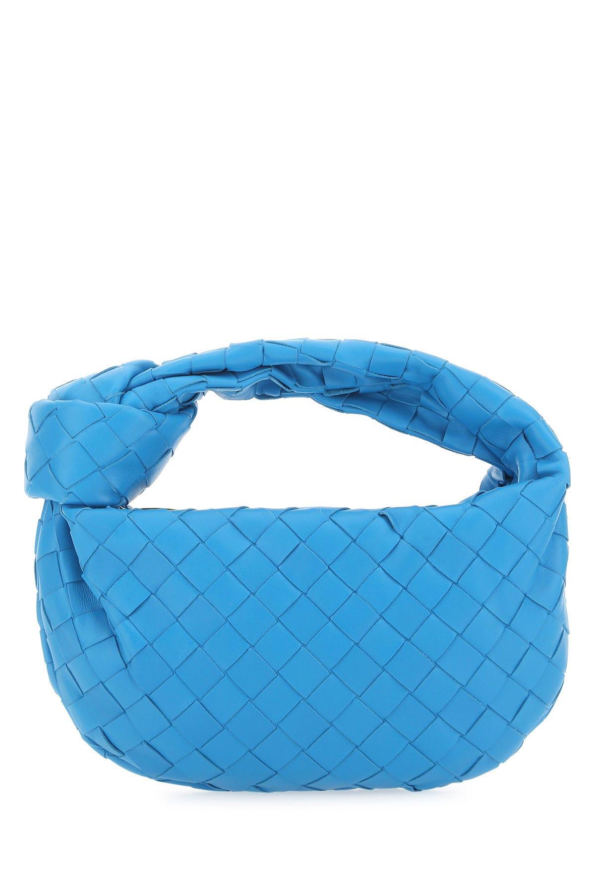 Bottega Veneta Turquoise Nappa Leather Mini Jodie Handbag