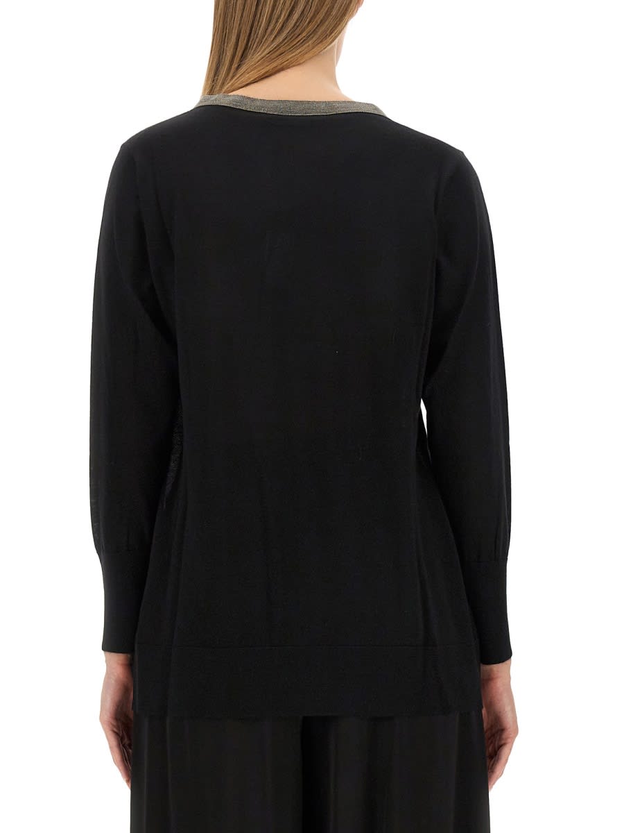 Shop Fabiana Filippi Cashmere Sweater In Black
