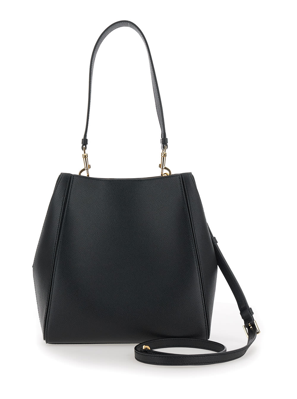 Shop Tory Burch Mcgraw Bucket Bag In Black