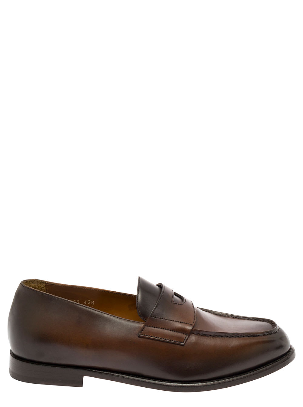 Shop Doucal's Deco Loafers In Wood Fdo Moro